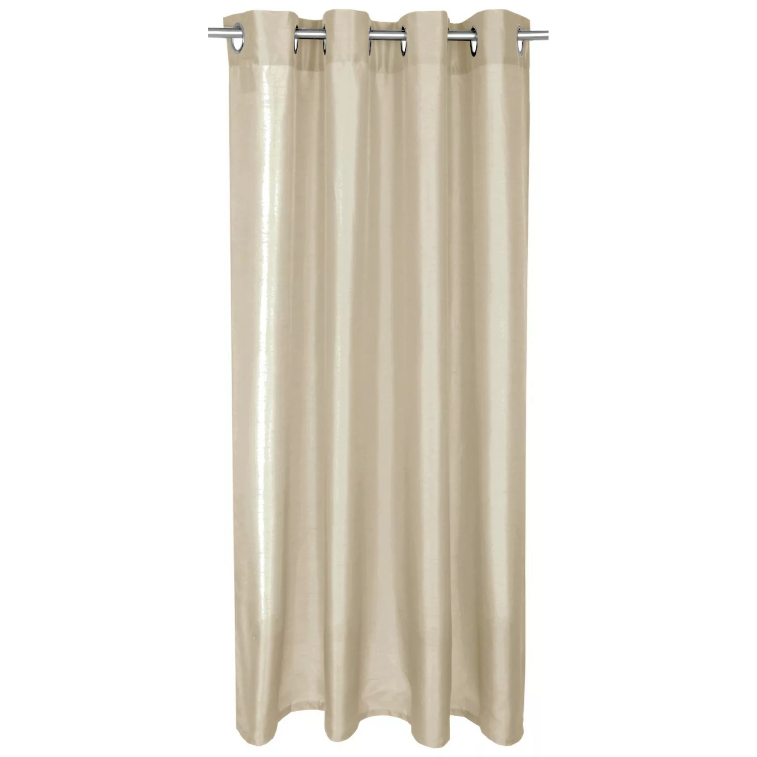 Bestlivings Gardine Blickdicht 140 cm x 175 cm Ösen Taupe Hell günstig online kaufen