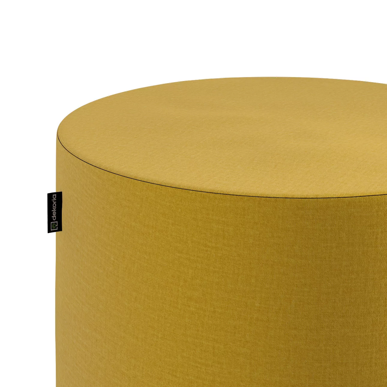 Pouf Barrel, honiggelb, ø40 cm x 40 cm, Ingrid (705-46) günstig online kaufen