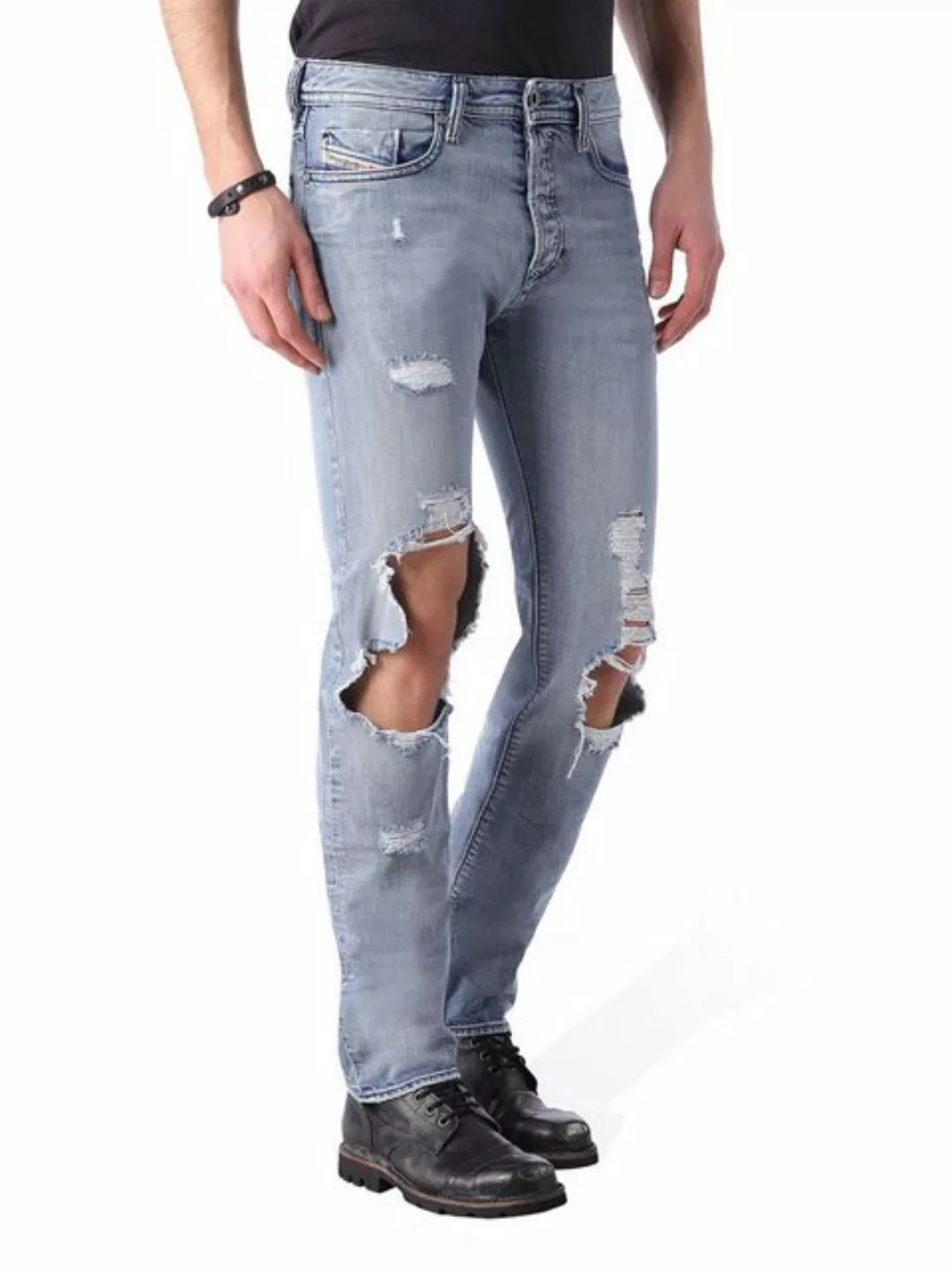 Diesel Tapered-fit-Jeans Diesel Buster 0852H Herren Jeans Hose Slim Tapered günstig online kaufen