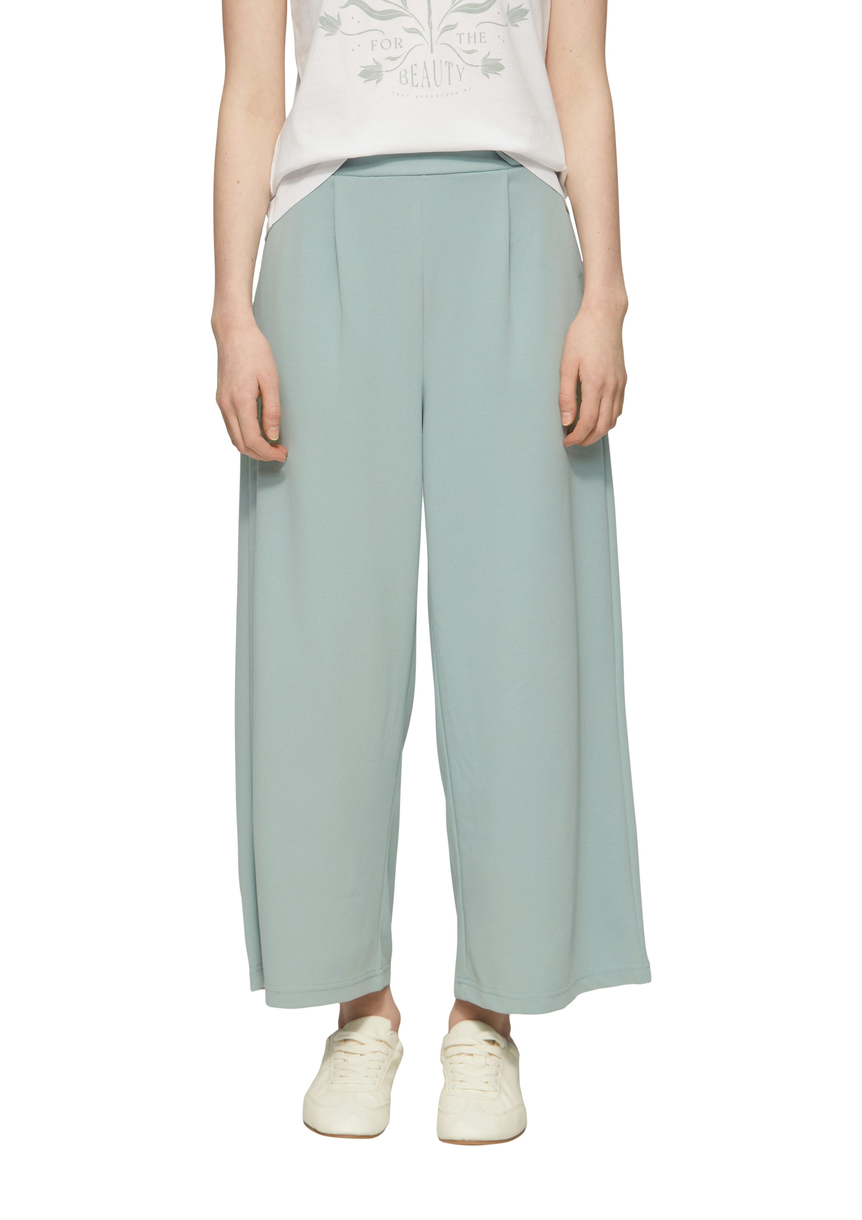 QS Culotte Sommerhose mit Knopf-Design am günstig online kaufen