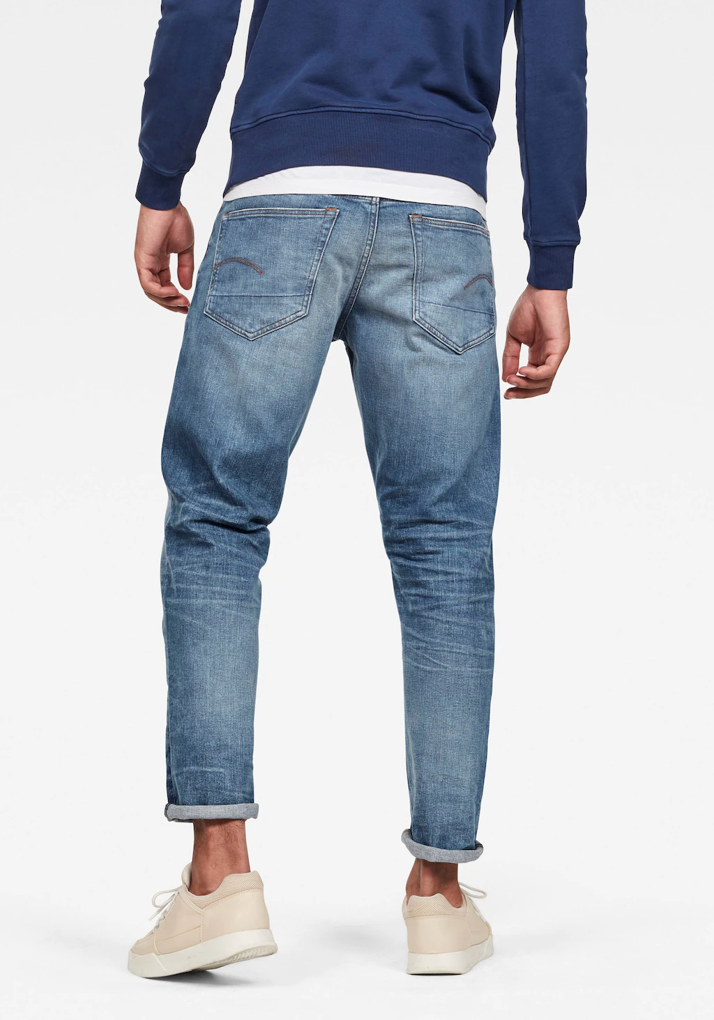 G-star 3301 Straight Tapered Jeans 38 Light Indigo Aged günstig online kaufen