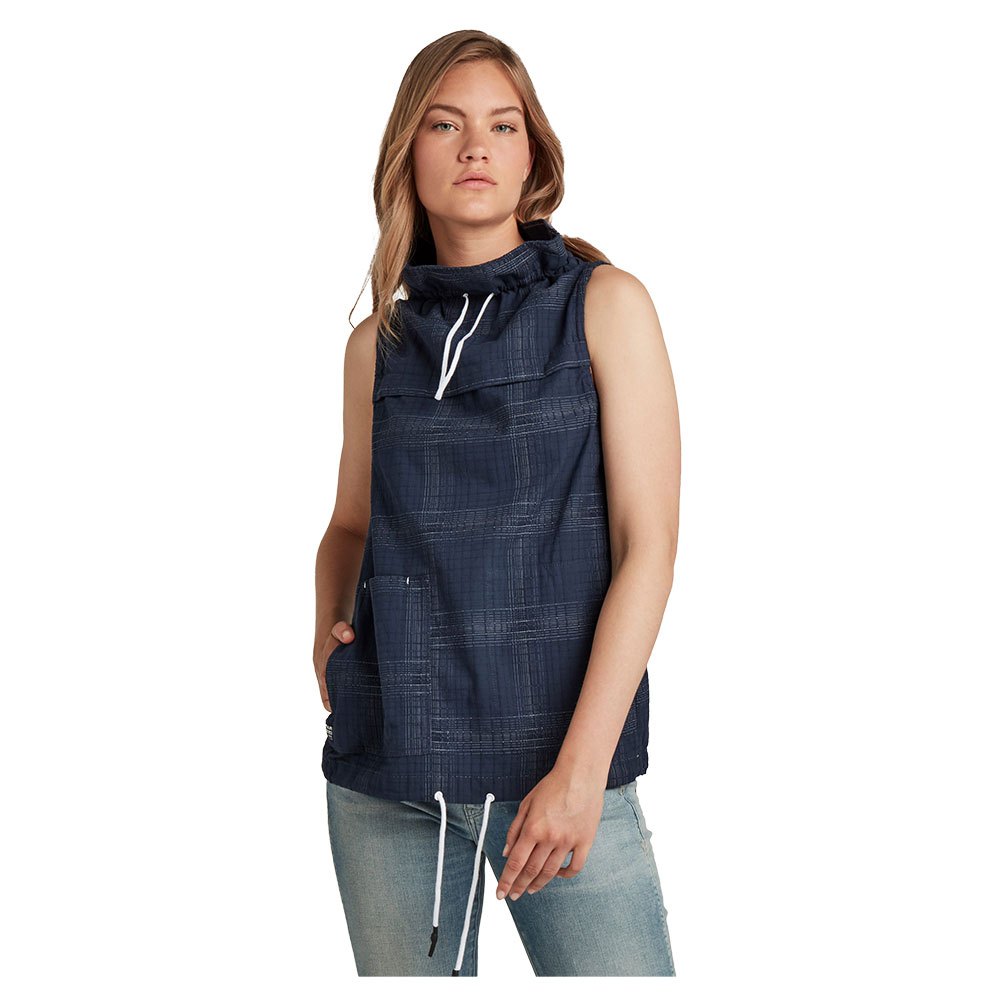 G-star Top Hemd Ärmelloses XS Imperial Blue Ethan Check günstig online kaufen