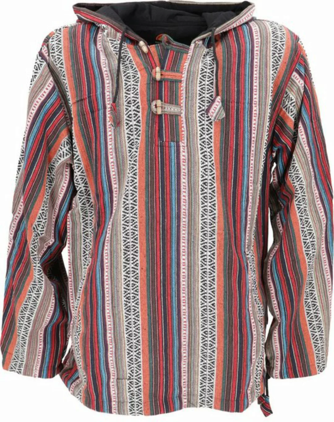 Guru-Shop Sweater Goa Kapuzenshirt, Baja Hoodie, Boho Style.. Hippie, alter günstig online kaufen