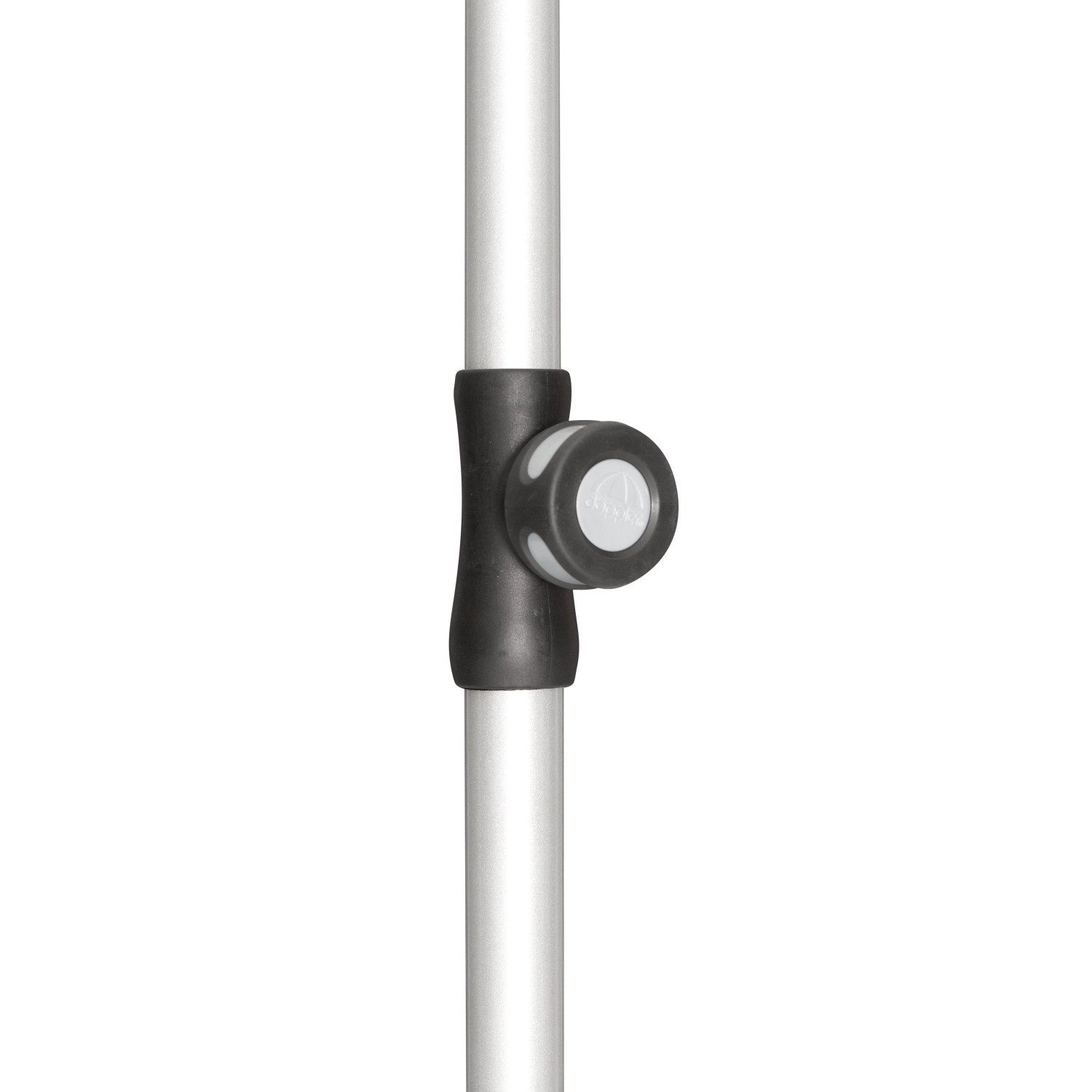 Doppler Unterrohr für Gartenschirm Active mit Mast-Ø 28/32 mm Silber günstig online kaufen