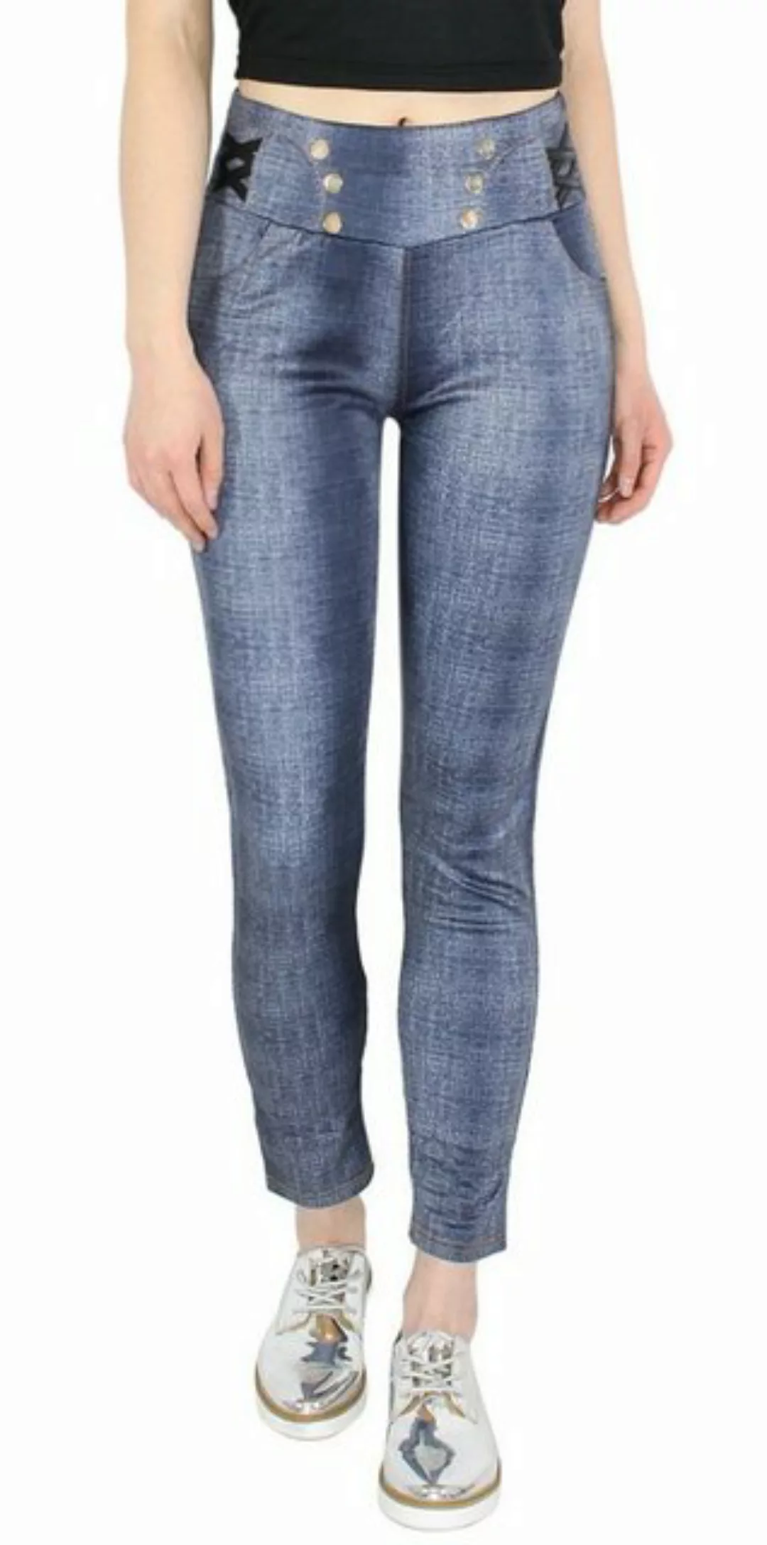 dy_mode Treggings Damen Röhrenhose Treggings Jeans Optik Stoff Hose Jegging günstig online kaufen