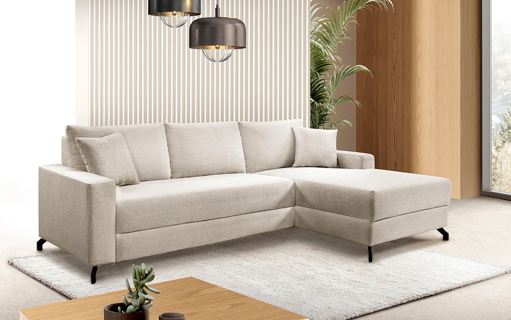 exxpo - sofa fashion Ecksofa "Quattro L-Form, B/T: 247/162 cm", wahlweise m günstig online kaufen