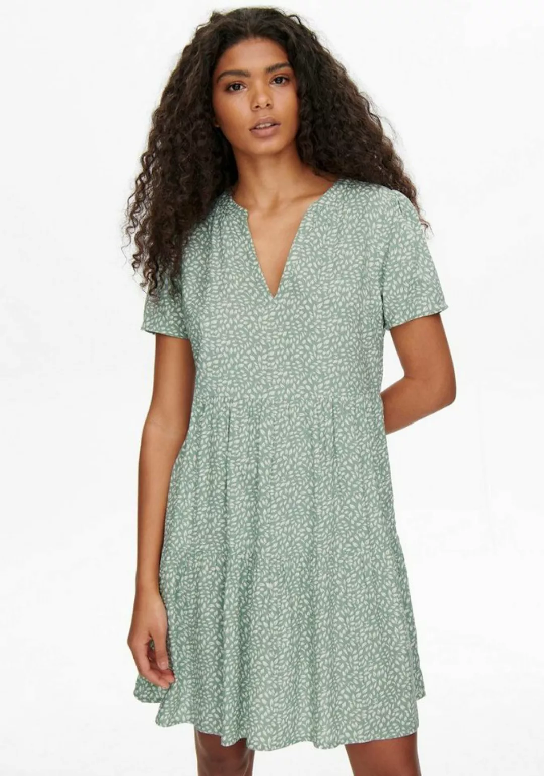 ONLY Sommerkleid ONLZALLY LIFE S/S THEA DRESS NOOS PTM mit Stufen Volant günstig online kaufen