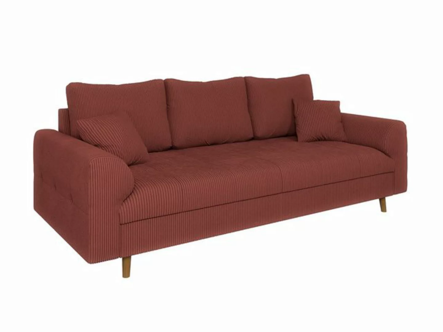 S-Style Möbel 3-Sitzer Sofa Zara mit Holzfüßen im skandinavischen Stil aus günstig online kaufen