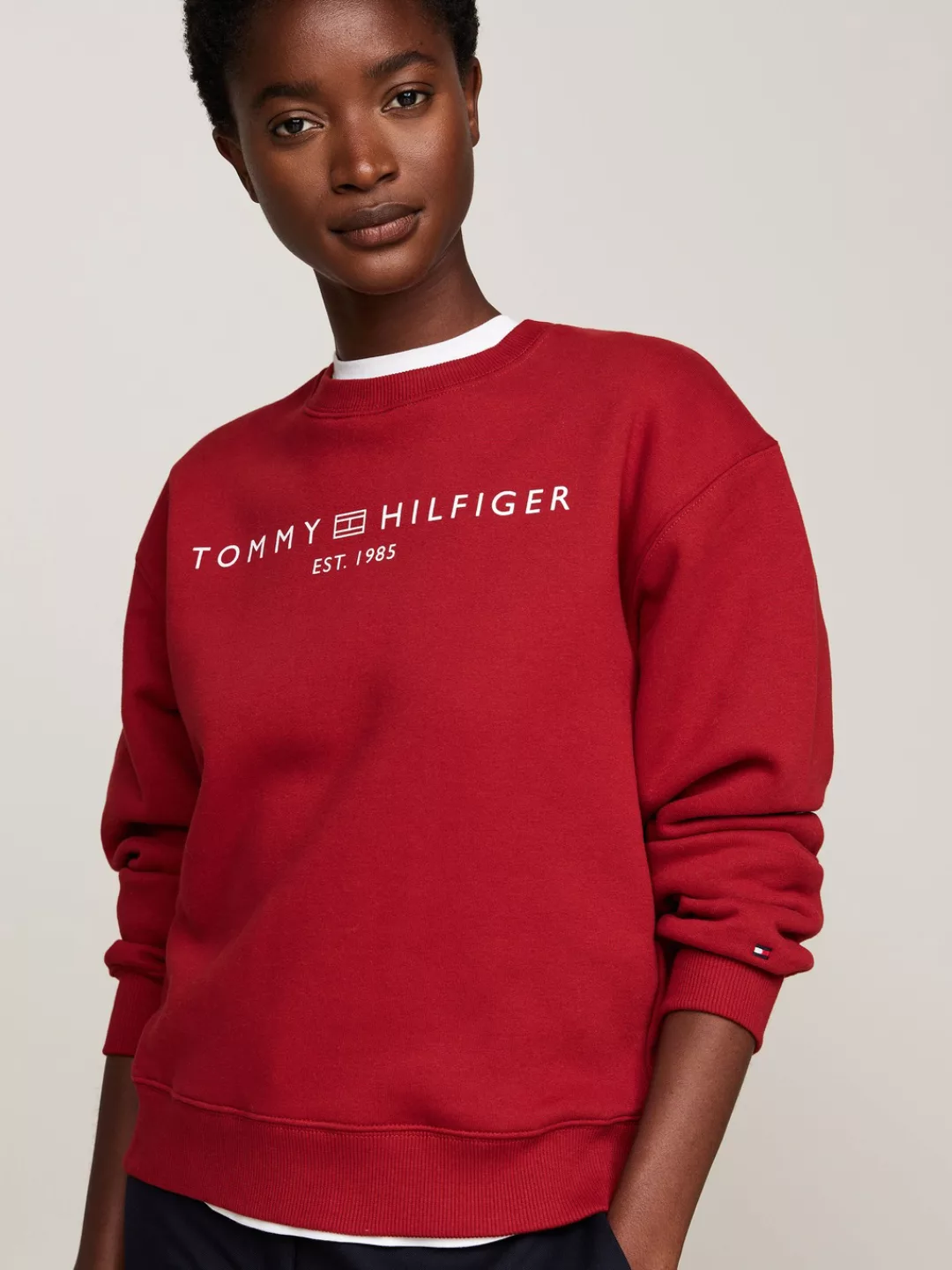 Tommy Hilfiger Sweatshirt MDRN REG CORP LOGO C-NK SWTSHRT mit Logoschriftzu günstig online kaufen