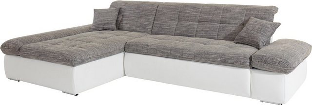 DOMO collection Ecksofa "NMoric incl. Zierkissen B/T/H: 273/216/80 cm L-For günstig online kaufen