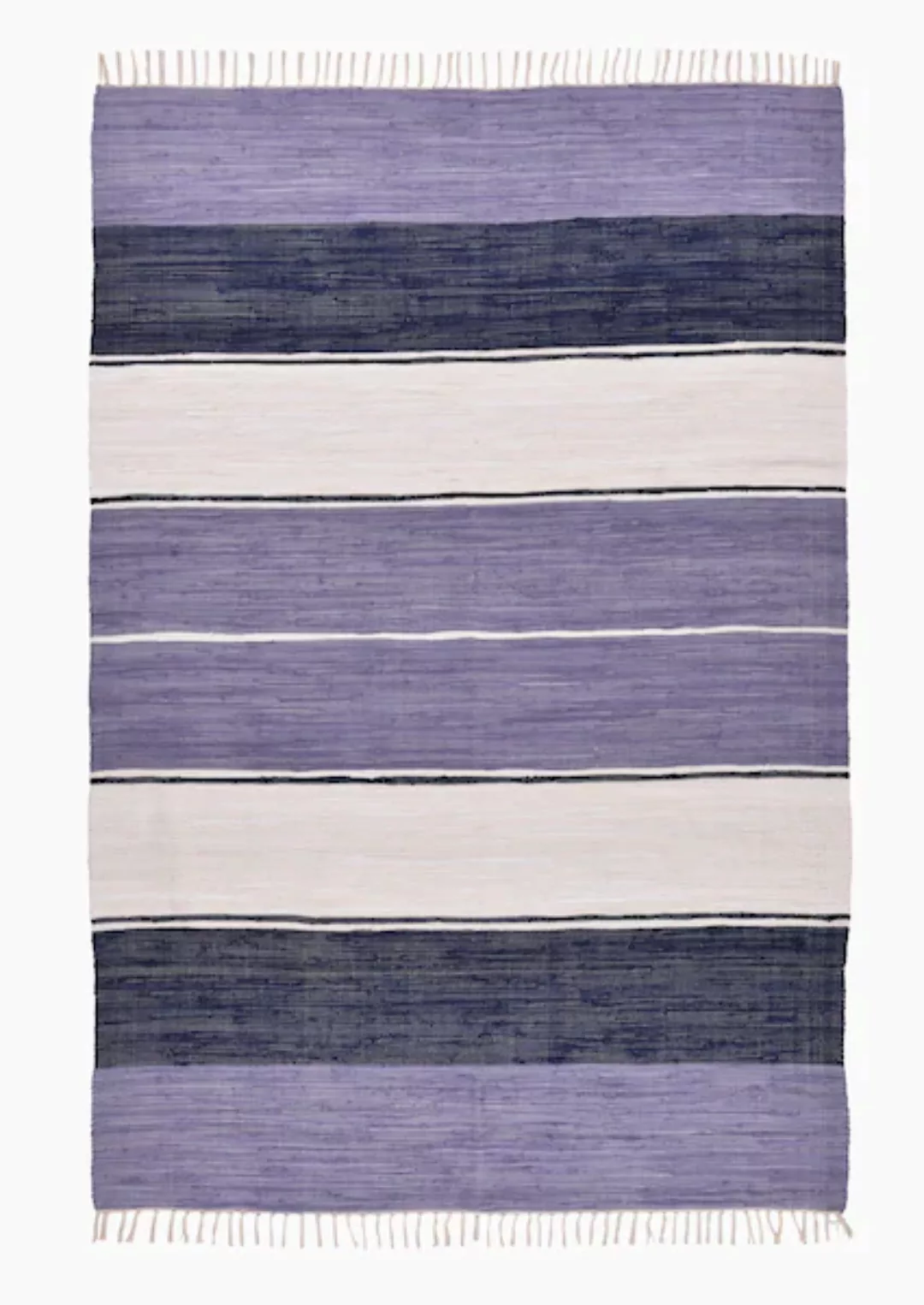 THEKO Teppich  Happy Design ¦ lila/violett ¦ Baumwolle ¦ Maße (cm): B: 160 günstig online kaufen
