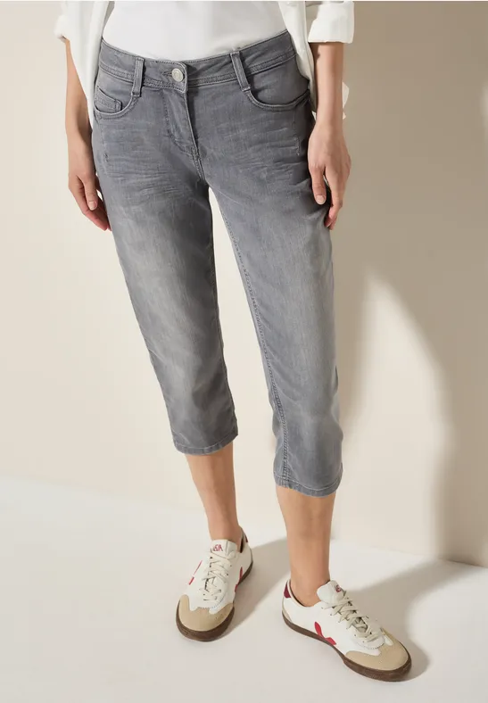 CECIL Slim-fit-Jeans mit hellgrauer Waschung günstig online kaufen