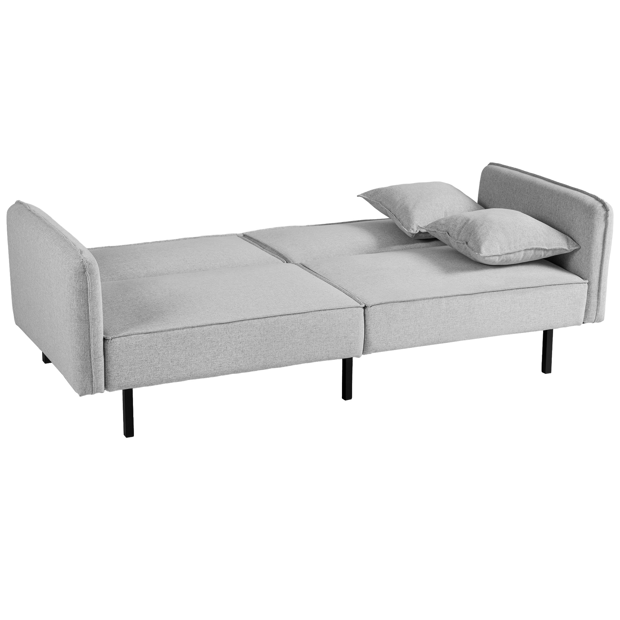 HOMCOM Schlafsofa 3-Sitzer Schlafcouch 2-Sitzer Schlafcouch mit verstellbar günstig online kaufen