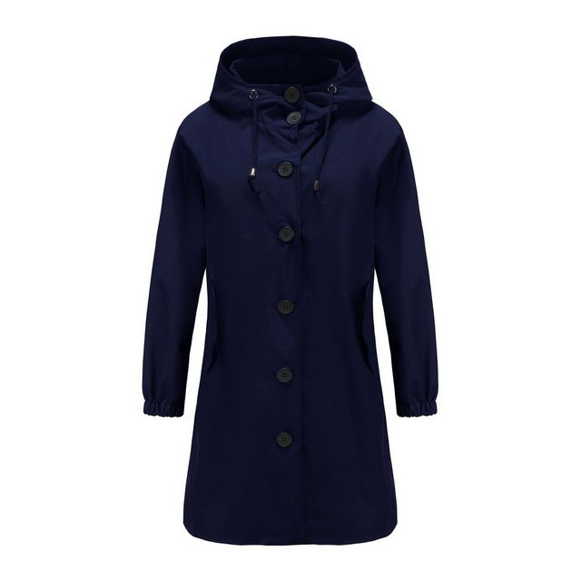 Nebelmeer Funktionsjacke Herbst wasserdichte Kapuzen Trenchcoat Damen lässi günstig online kaufen