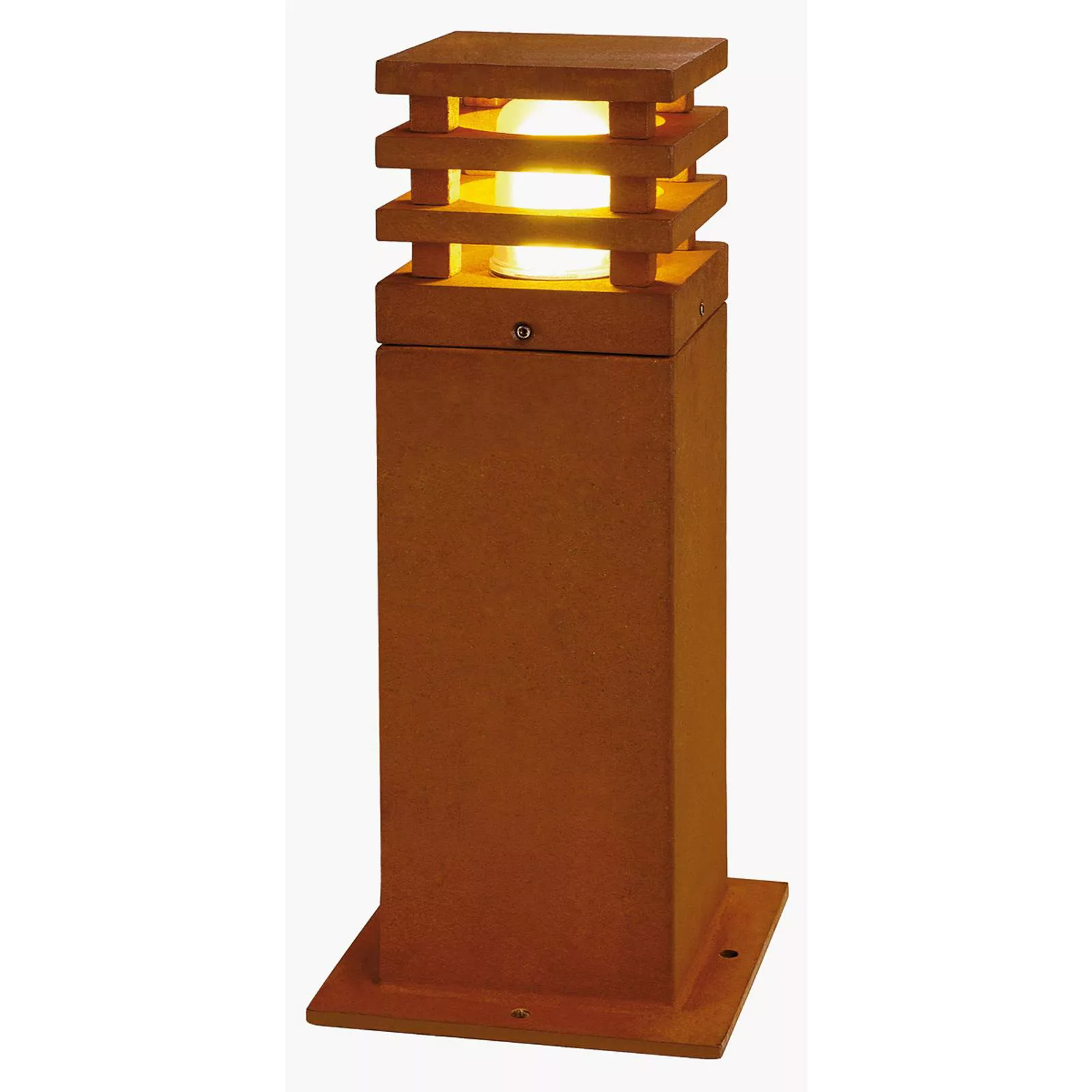 SLV RUSTY® 40, Outdoor Standleuchte, LED, 3000K, rund, stahl gerostet, Ø/H günstig online kaufen