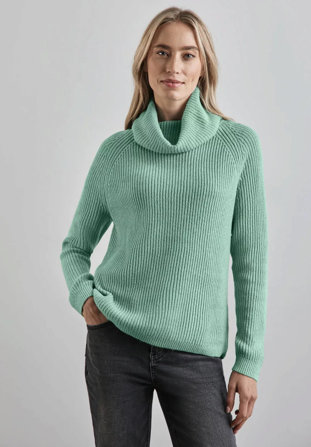 STREET ONE Rollkragenpullover, im soften Baumwoll-Mix günstig online kaufen