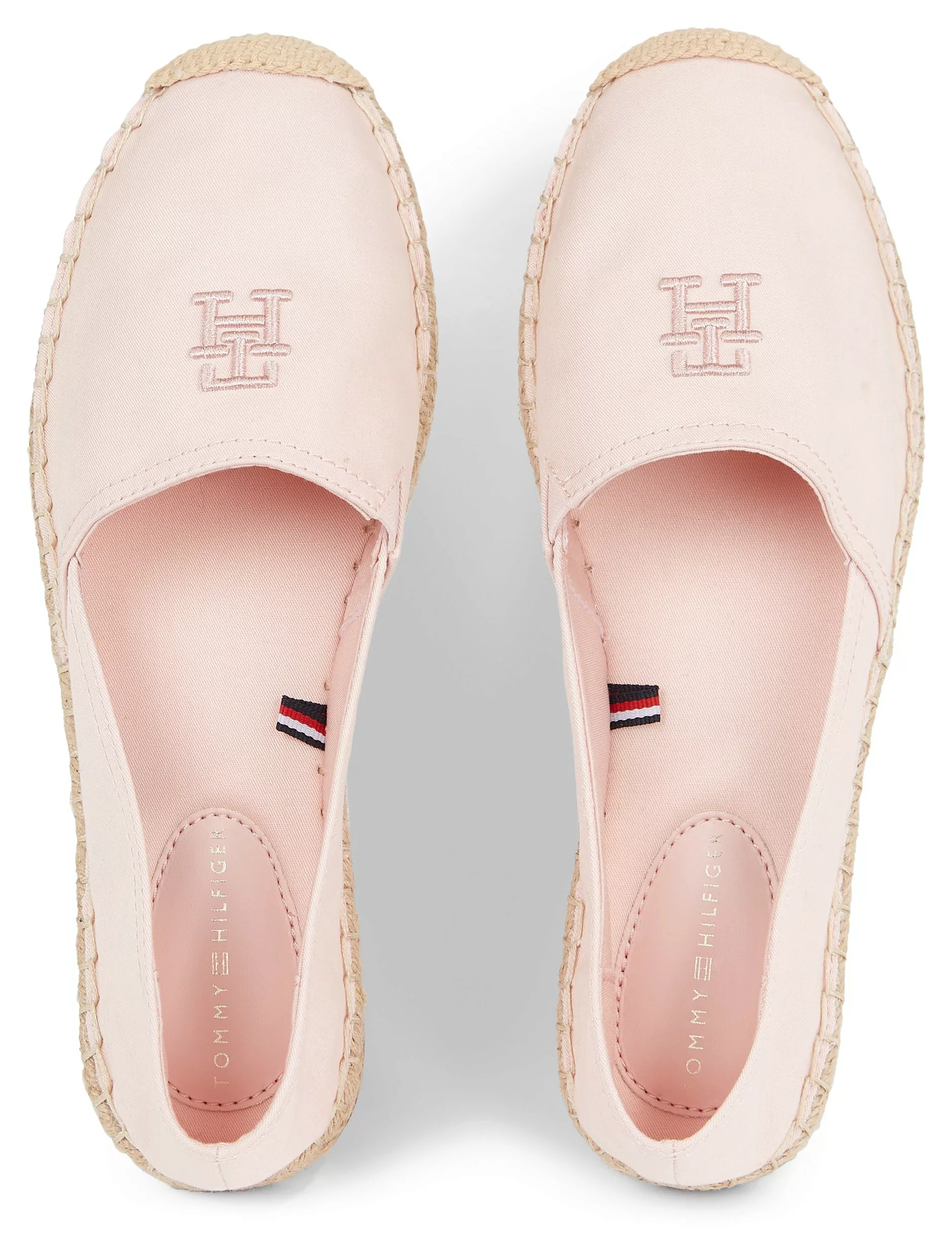 Tommy Hilfiger Espadrille "EMBROIDERED FLAT ESPADRILLE", Sommerschuh, Stran günstig online kaufen