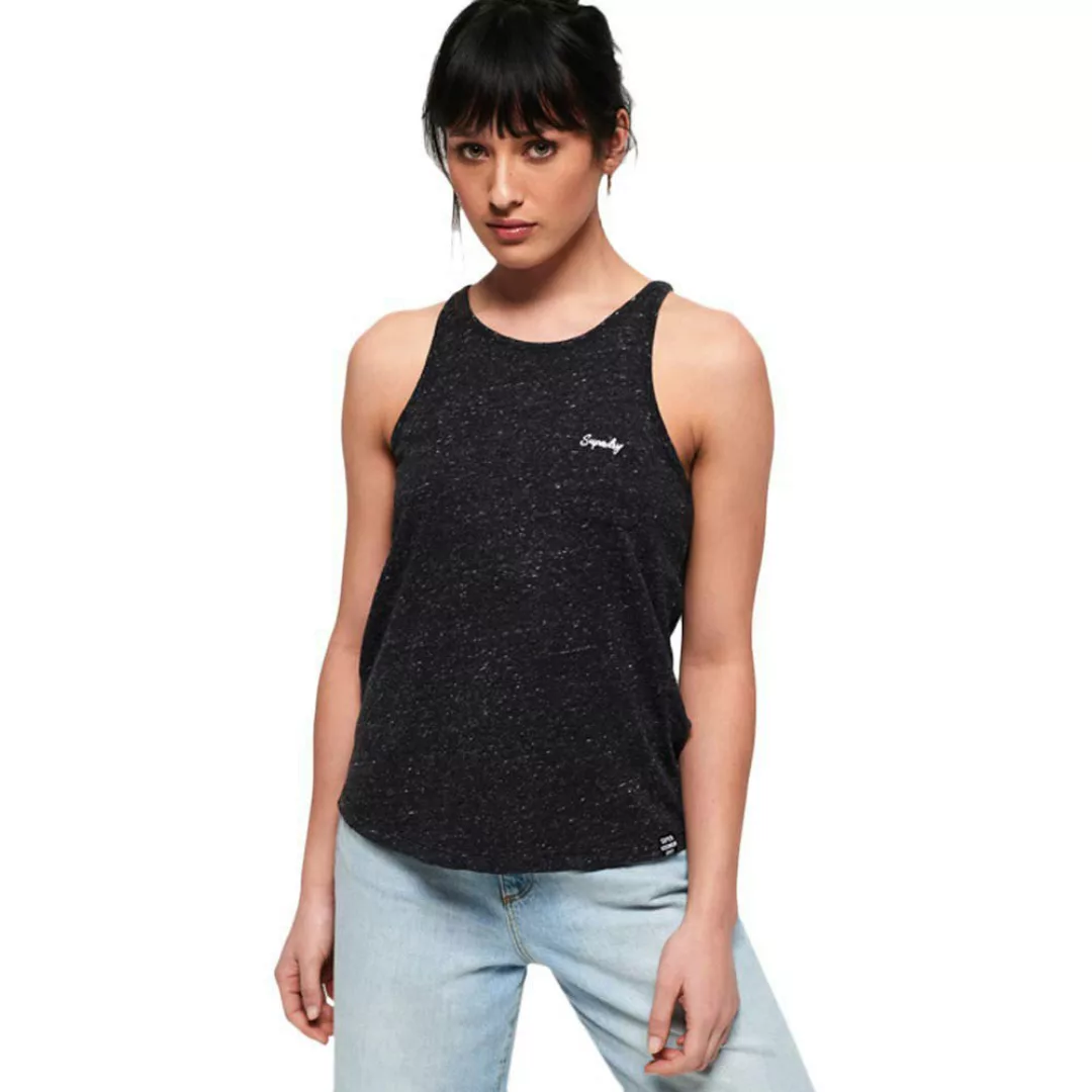 Superdry Orange Label Essential Ärmelloses T-shirt 2XL Black günstig online kaufen