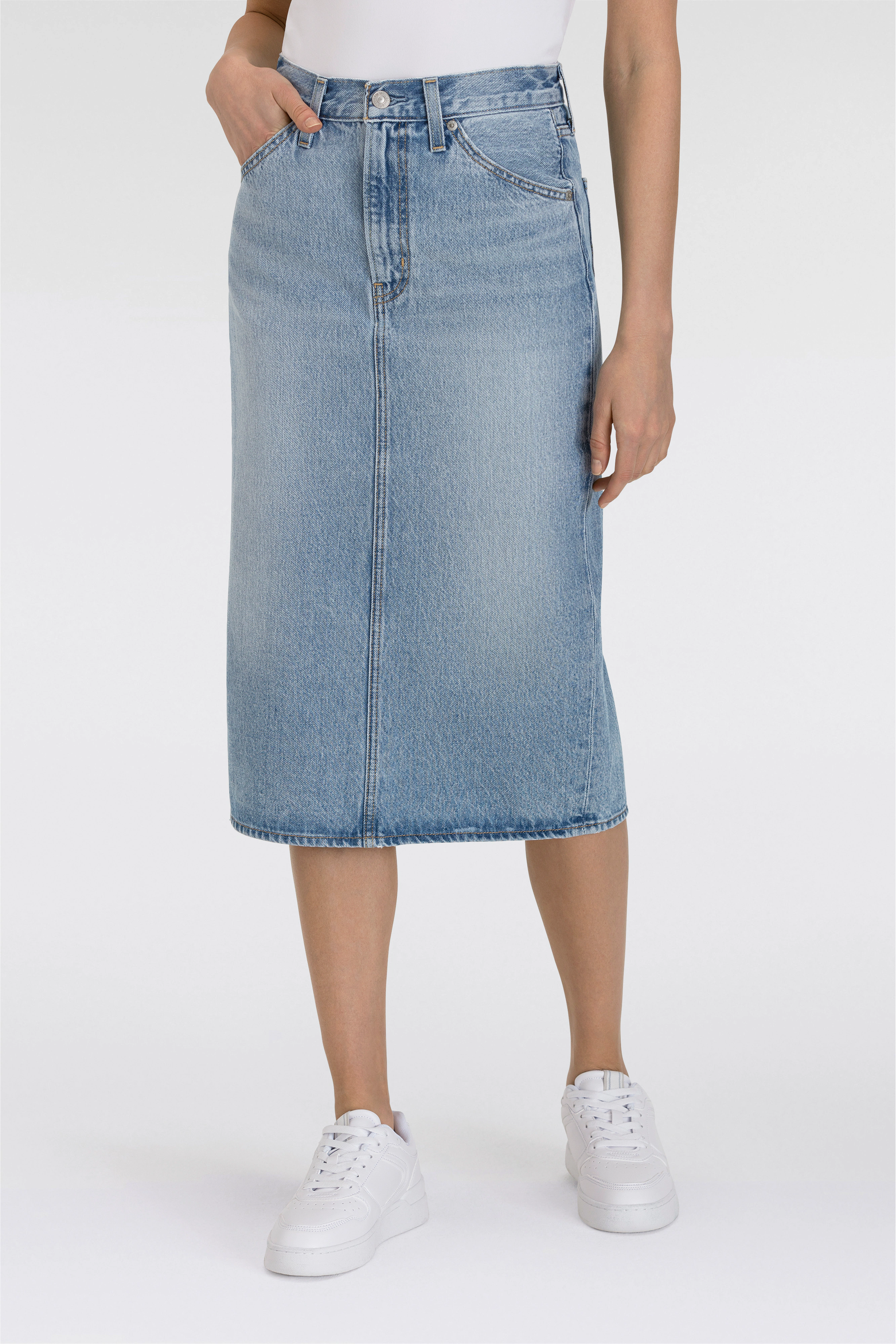 Levis Jeansrock "HR BACK SLIT SKIRT", mit Schlitz hinten günstig online kaufen