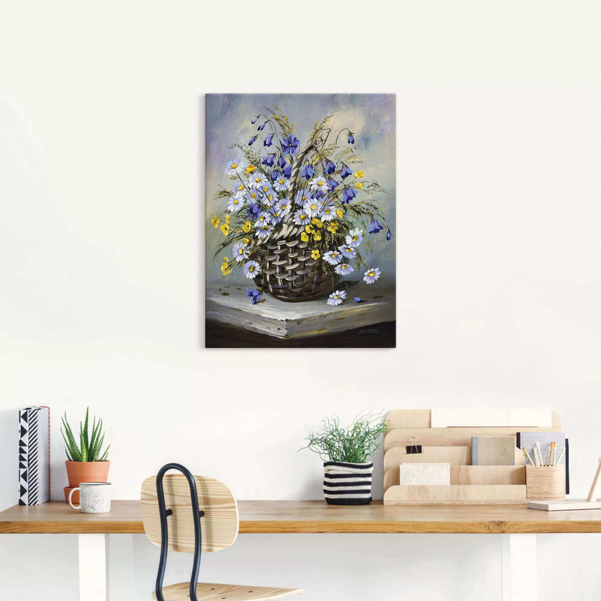 Artland Wandbild »Bunter Korb«, Blumen, (1 St.) günstig online kaufen