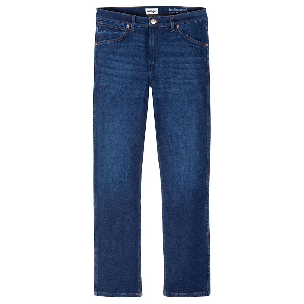 Wrangler Herren Jeans Greensboro - Regular Fit - Blau - The Bullseye günstig online kaufen