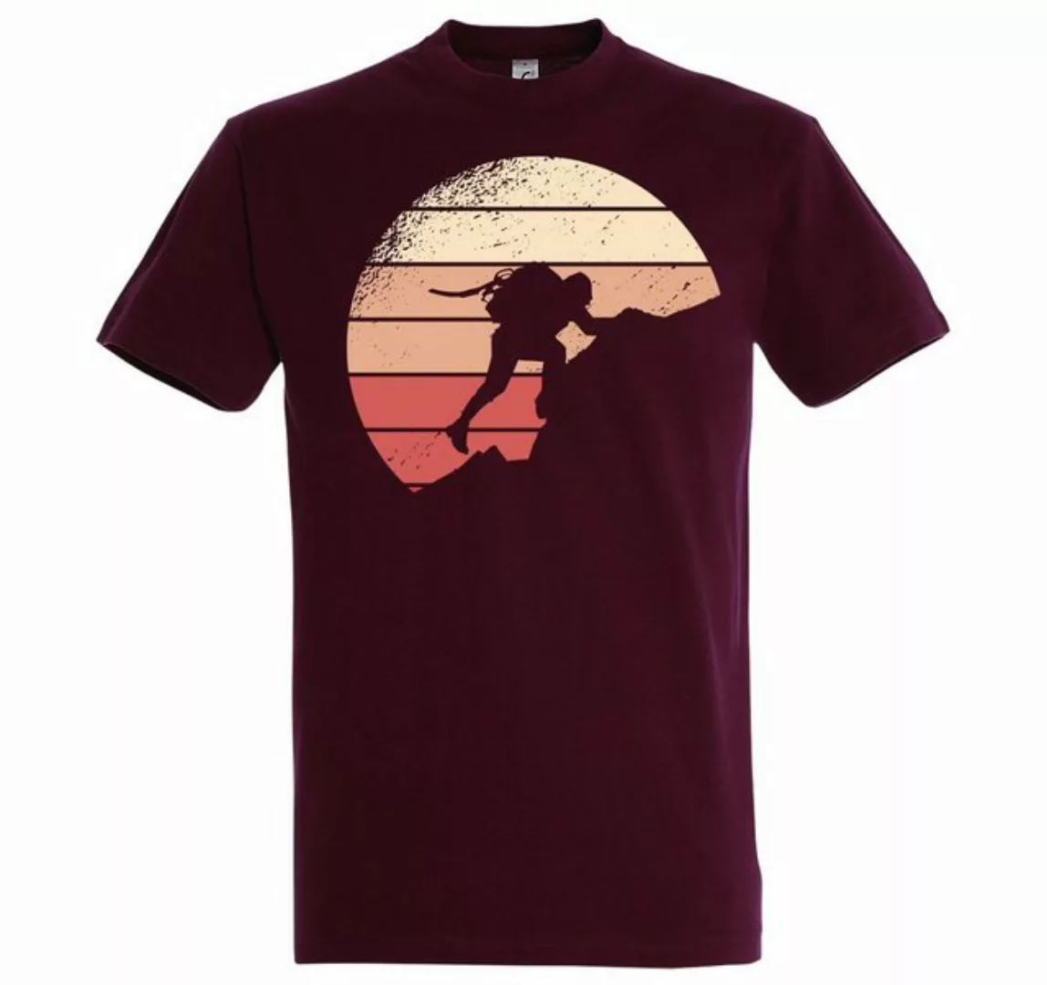 Youth Designz T-Shirt Mountain Herren Shirt mit lustigem Bergsteiger Frontp günstig online kaufen