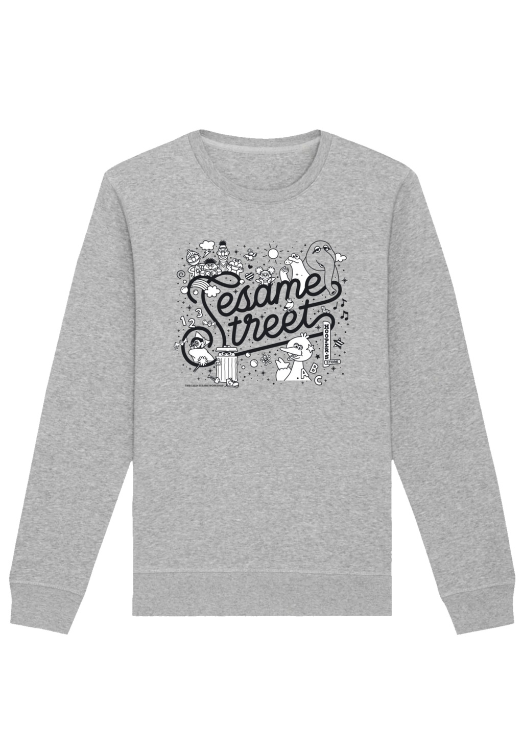 F4NT4STIC Sweatshirt "Sesamstraße Collage Black & White", Premium Qualität, günstig online kaufen