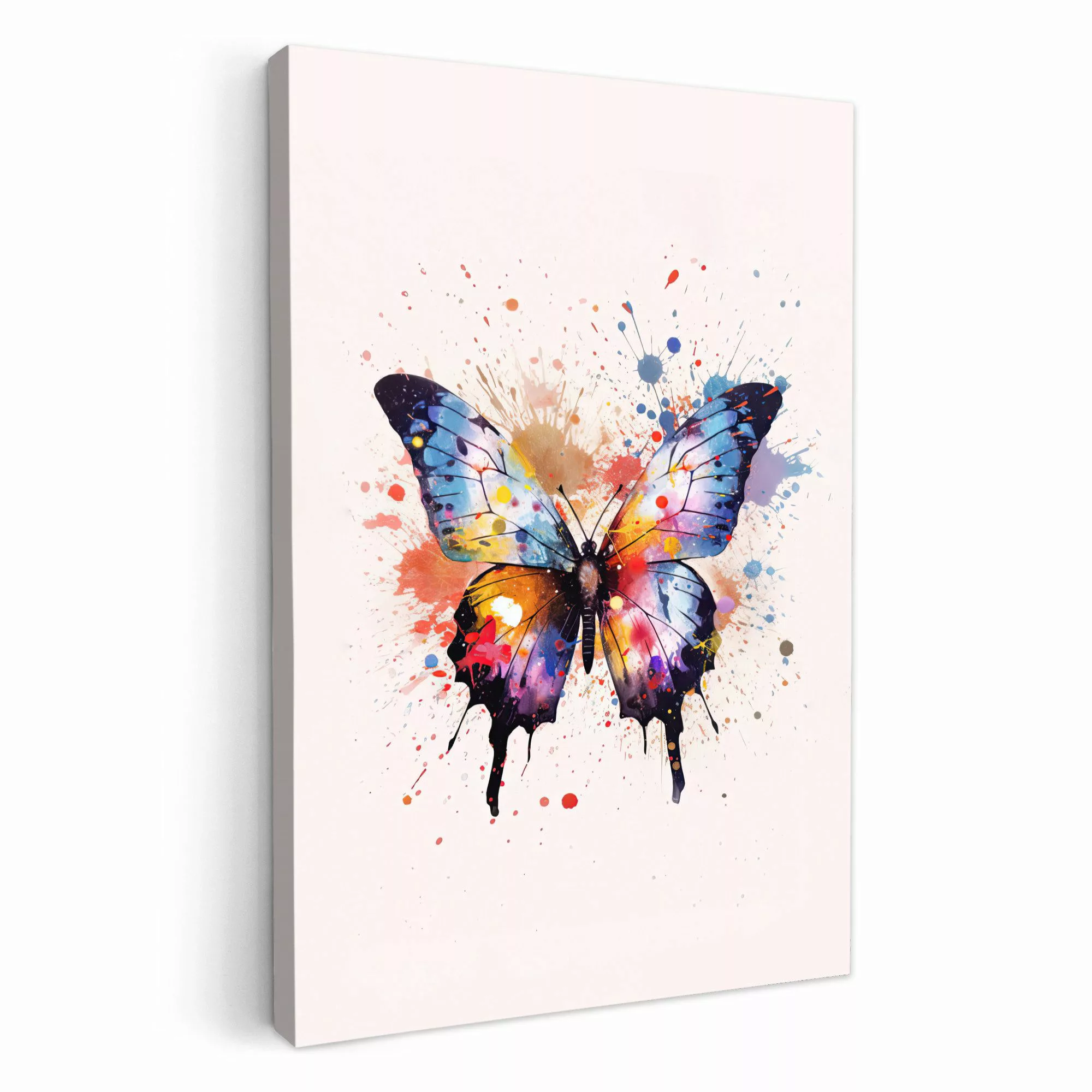 OneMillionCanvasses® Leinwandbild Schmetterling - Rosa - günstig online kaufen