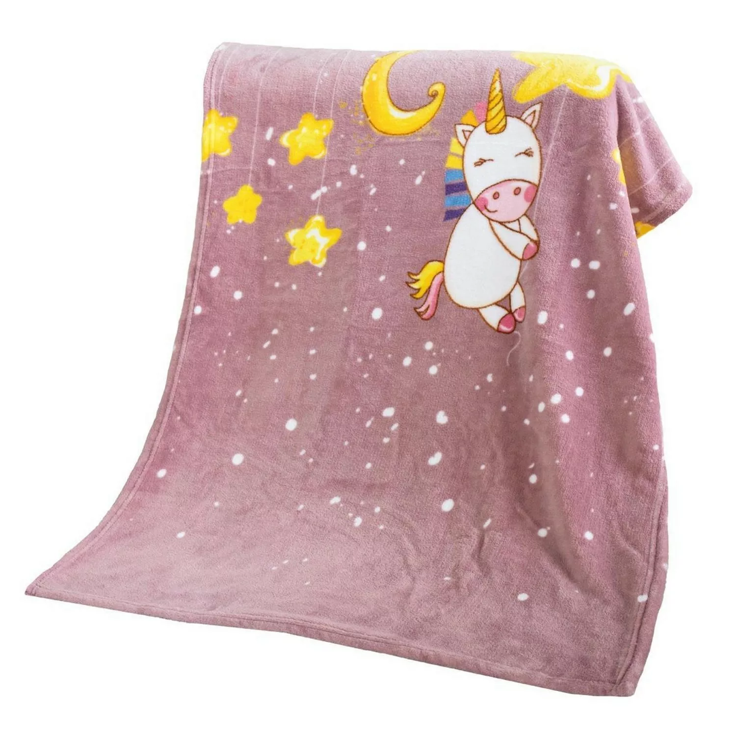 Bestlivings Baby Fleecedecke 75 x 100 cm Einhorn günstig online kaufen