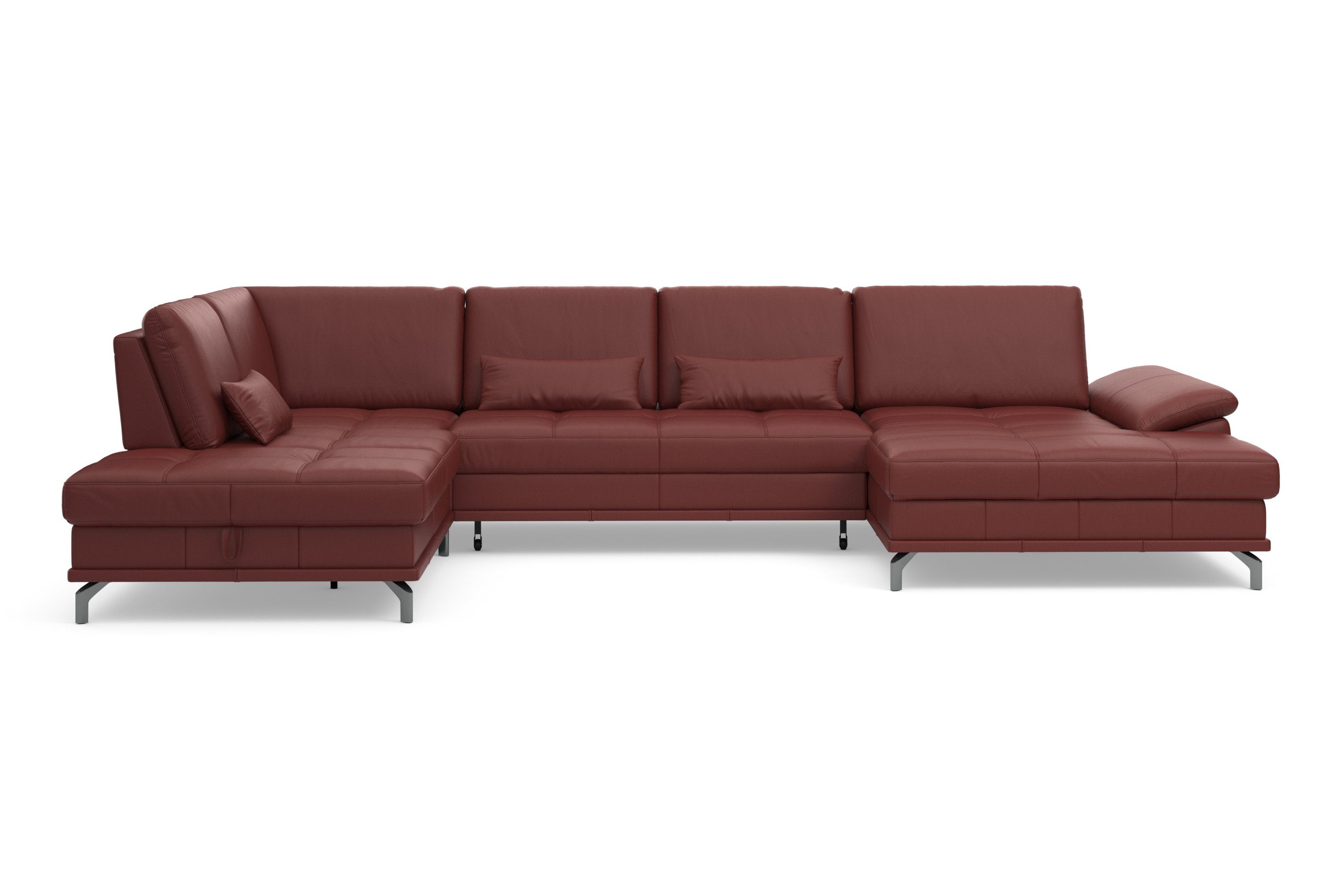 Places of Style Wohnlandschaft "Costello U-Form, mit Sitztiefenverstellung, günstig online kaufen