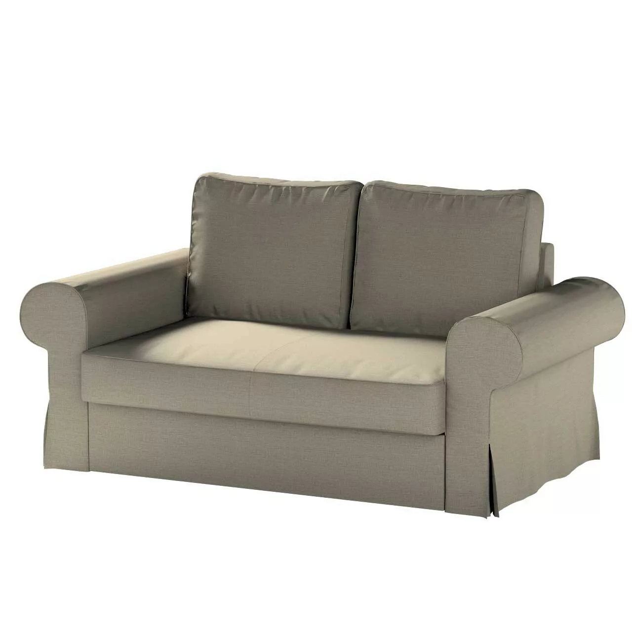 Bezug für Backabro 2-Sitzer Sofa ausklappbar, beige-grau, Bezug für Backabr günstig online kaufen