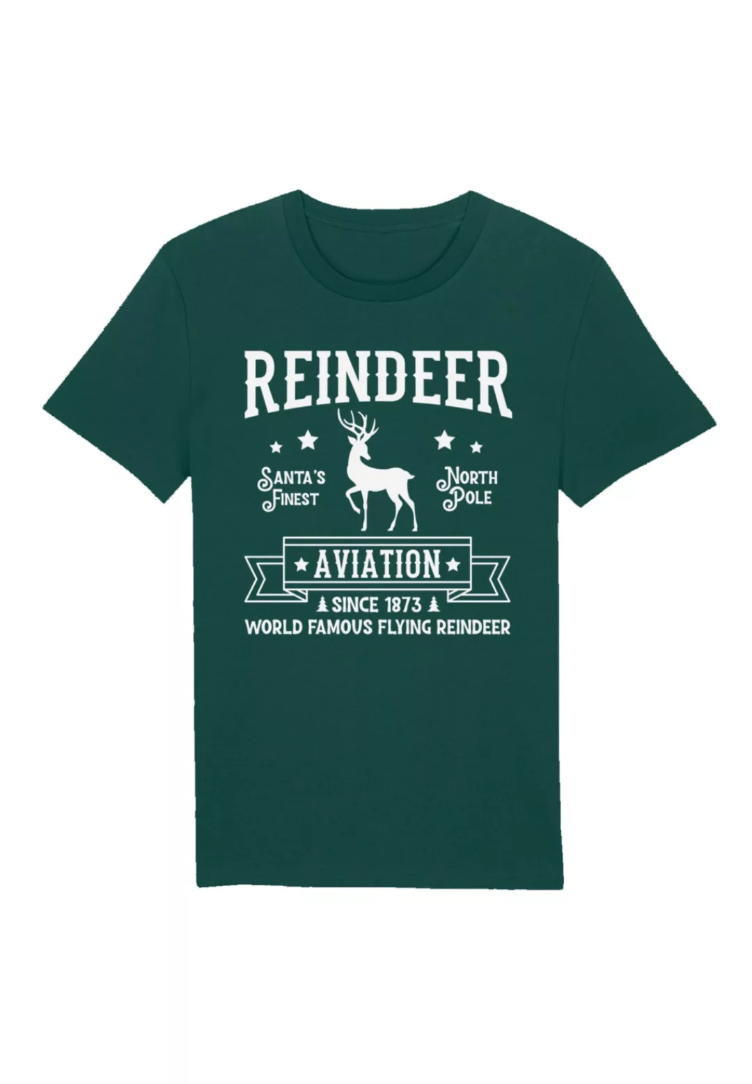 F4NT4STIC T-Shirt "Reindeer Aviation Retro Weihnachts Sign", Premium Qualit günstig online kaufen