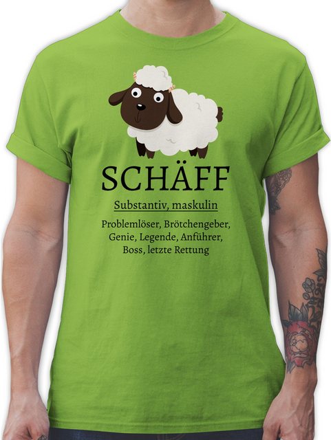 Shirtracer T-Shirt Schäff substantiv, Geschenk Chef, Geschenke Chef, Gesche günstig online kaufen