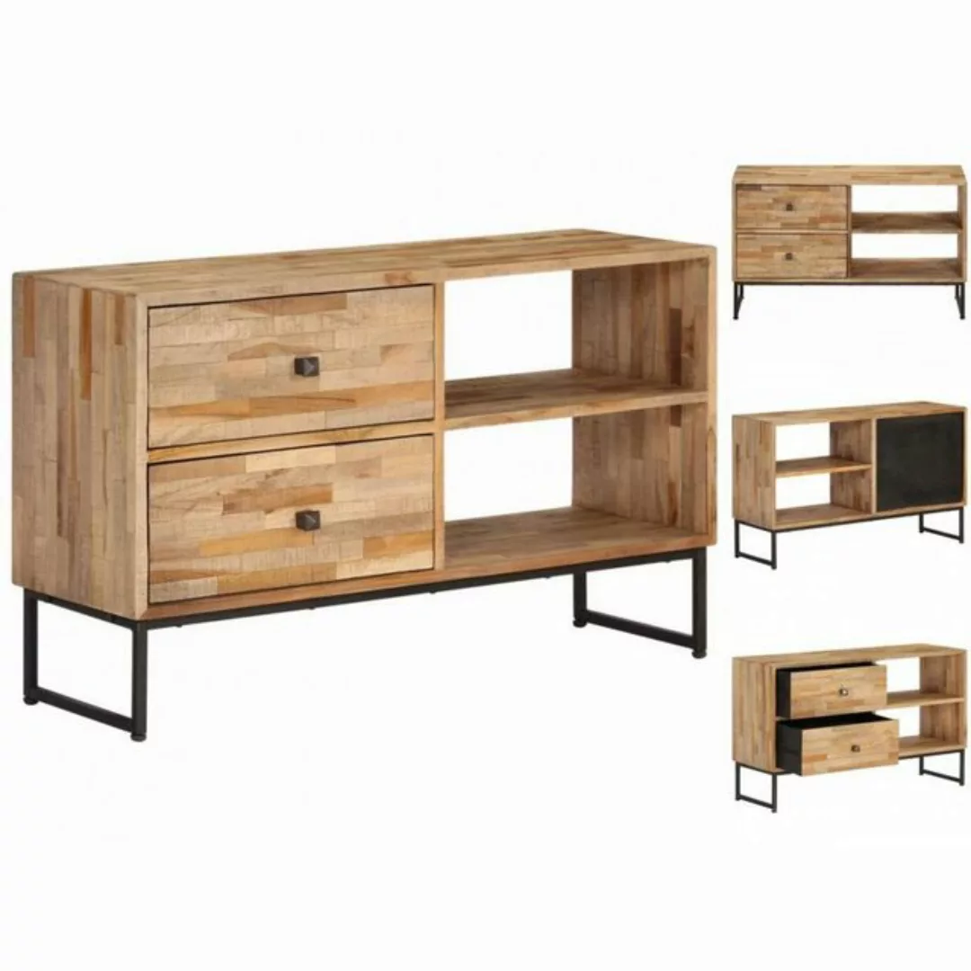 vidaXL TV-Schrank TV-Schrank Recyceltes Teakholz 90 x 30 x 55 cm Lowboard günstig online kaufen