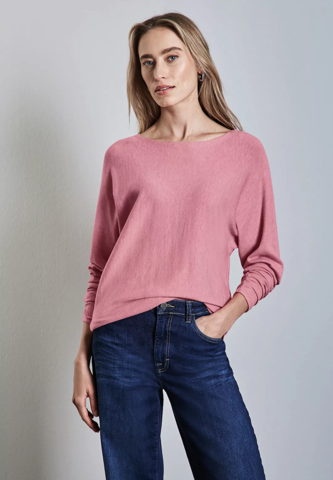 STREET ONE Strickpullover, mit U-Boot-Ausschnitt günstig online kaufen