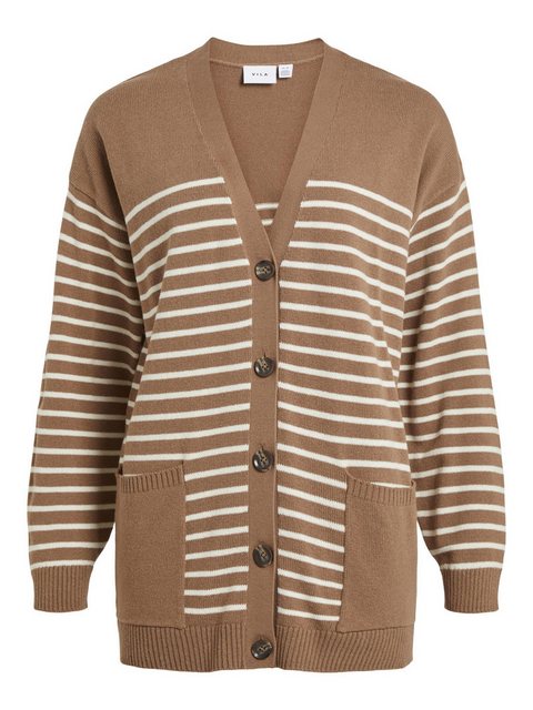 Vila Jerseykleid VISUZA L/S STRIPE KNIT CARDIGAN/LD günstig online kaufen