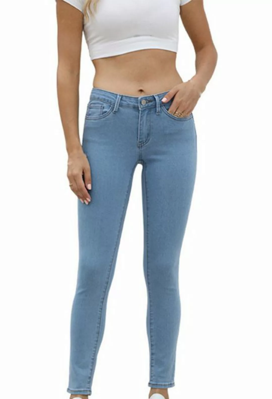 CHENIN Skinny-fit-Jeans Damenjeans, elegante pendler-fitnesshose, freizeith günstig online kaufen