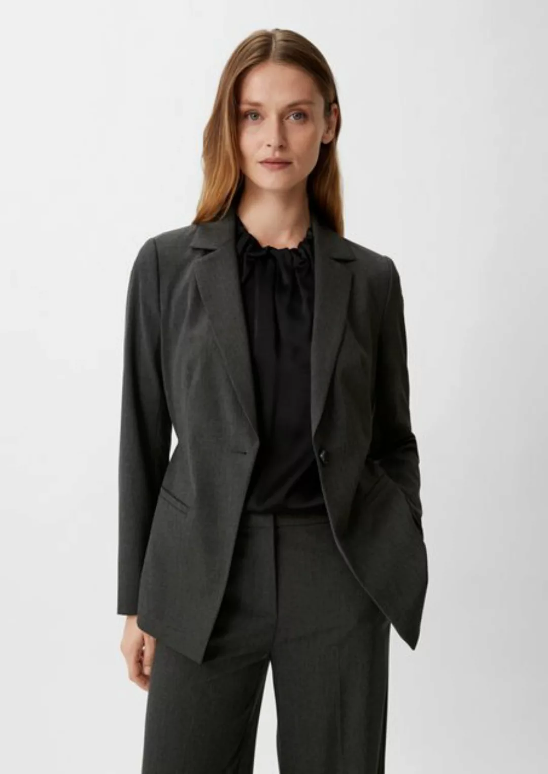 Comma Blusenblazer Blazer aus Viskosemix günstig online kaufen