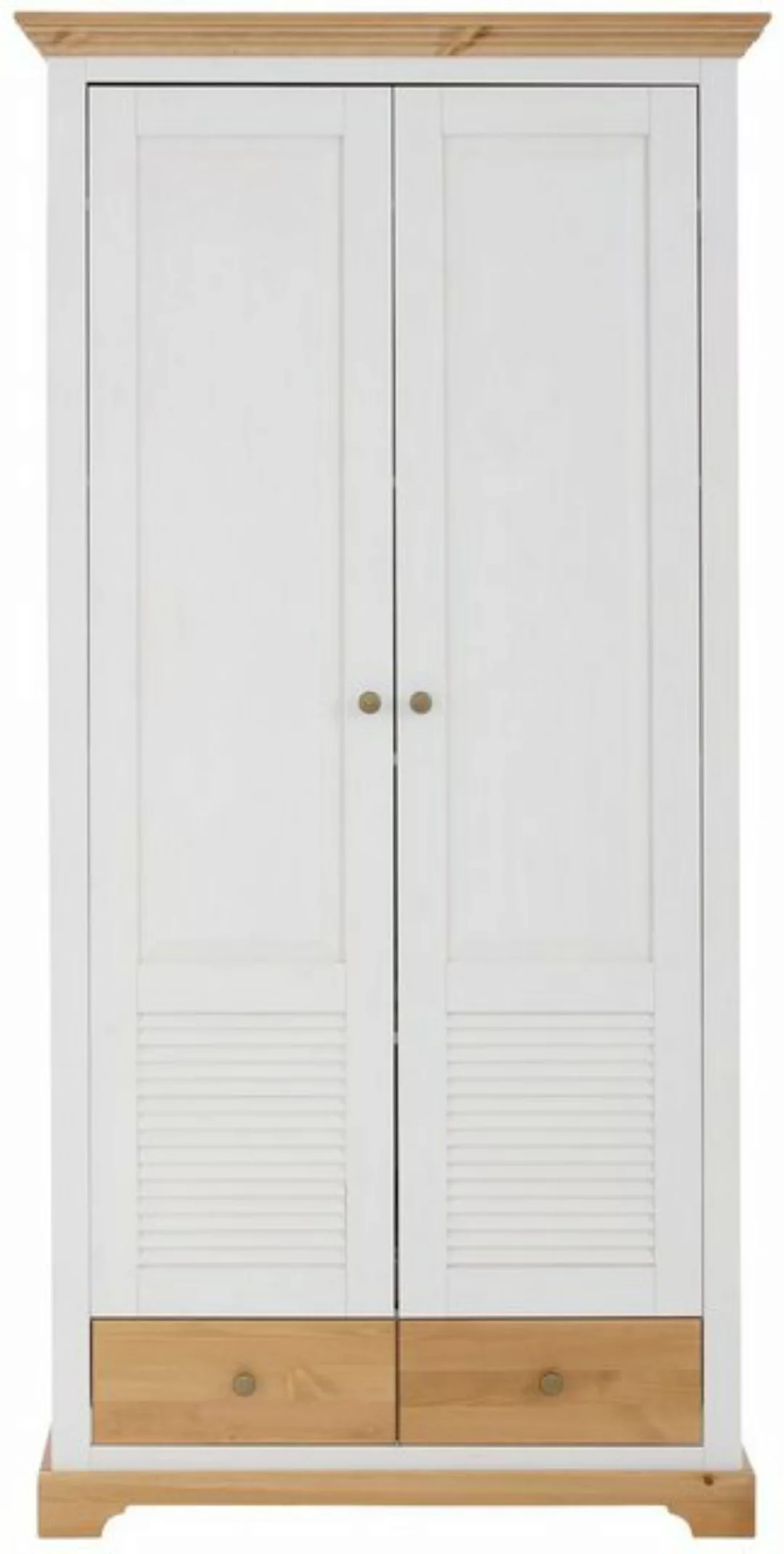 Home affaire Garderobenschrank "Ayanna", Breite 94 cm, 2-türig, aus massive günstig online kaufen