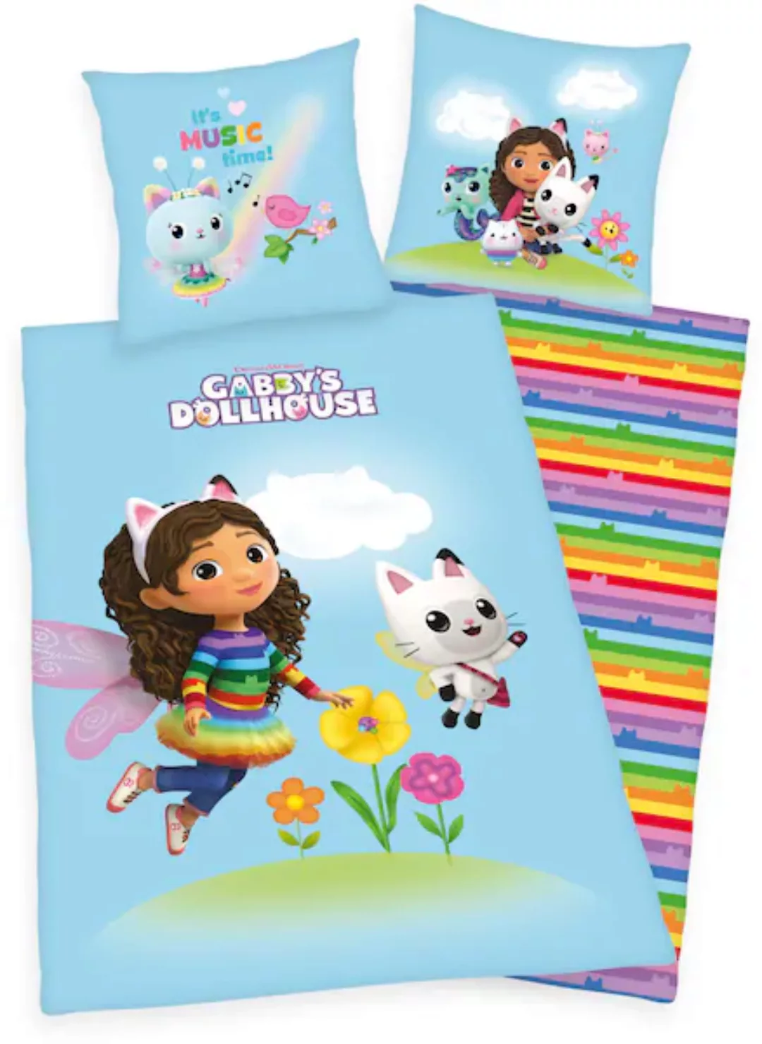 Dreamworks Gabby’s Dollhouse Babybettwäsche »Gabbys Dollhouse«, (2 tlg.), m günstig online kaufen