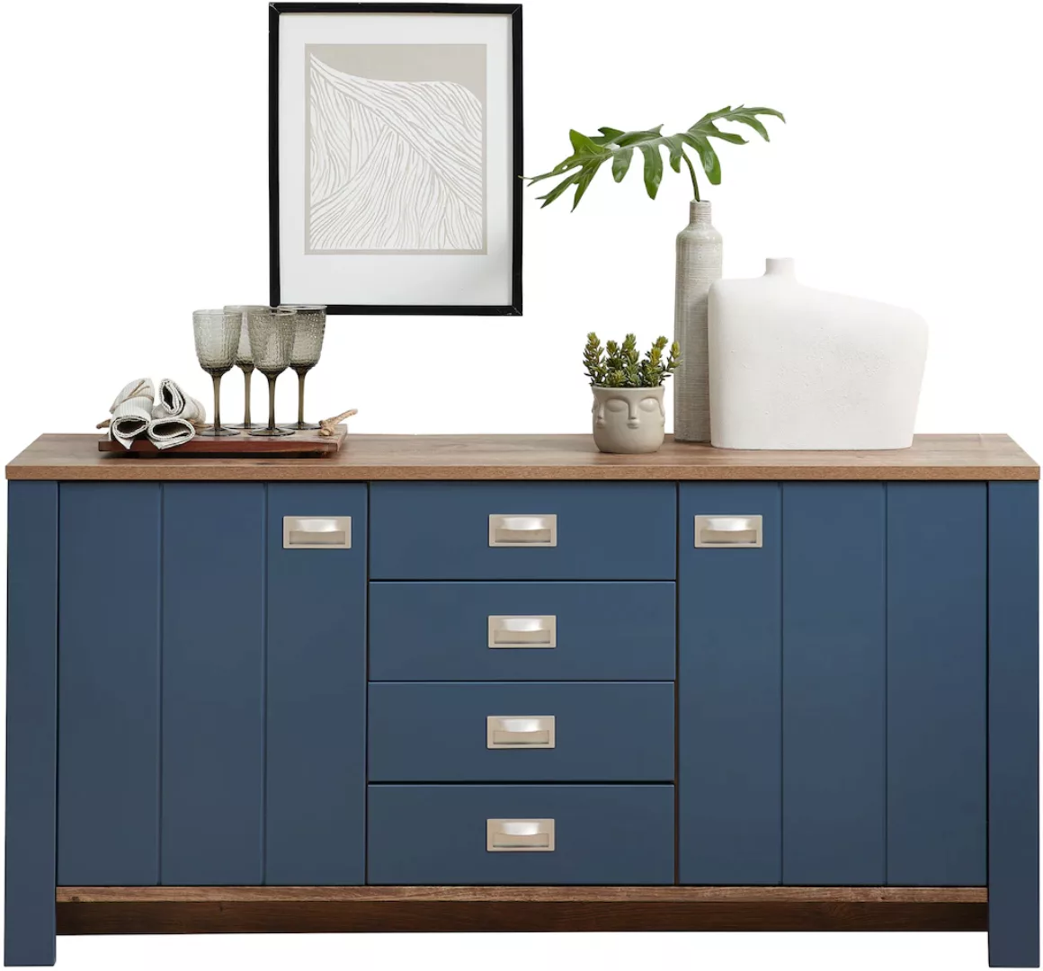 Innostyle Sideboard "DIJON", (1 St.), 2 türig, 4 Fächer, 4 Schubladen, 2 Ei günstig online kaufen