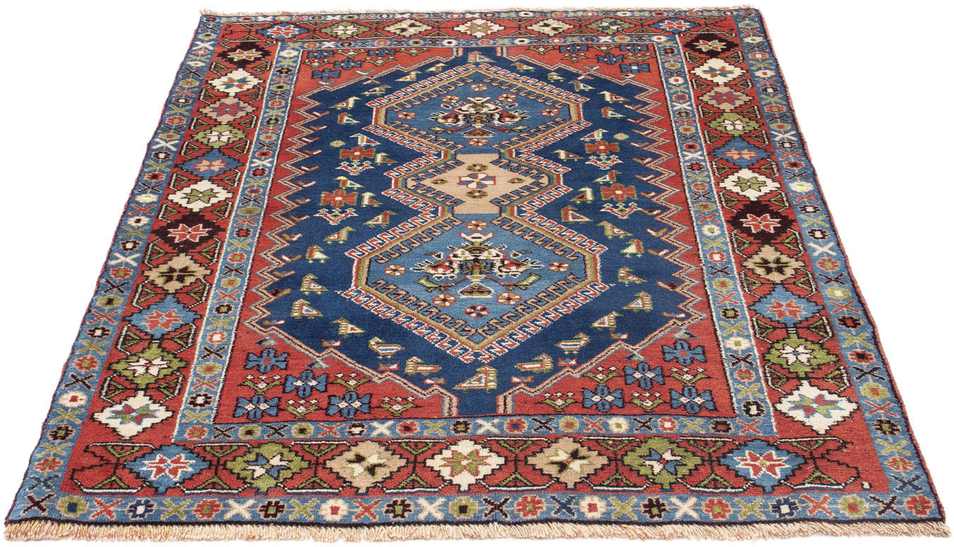 morgenland Wollteppich »Täbriz - 50 Raj Medaillon Blu scuro 92 x 65 cm«, re günstig online kaufen