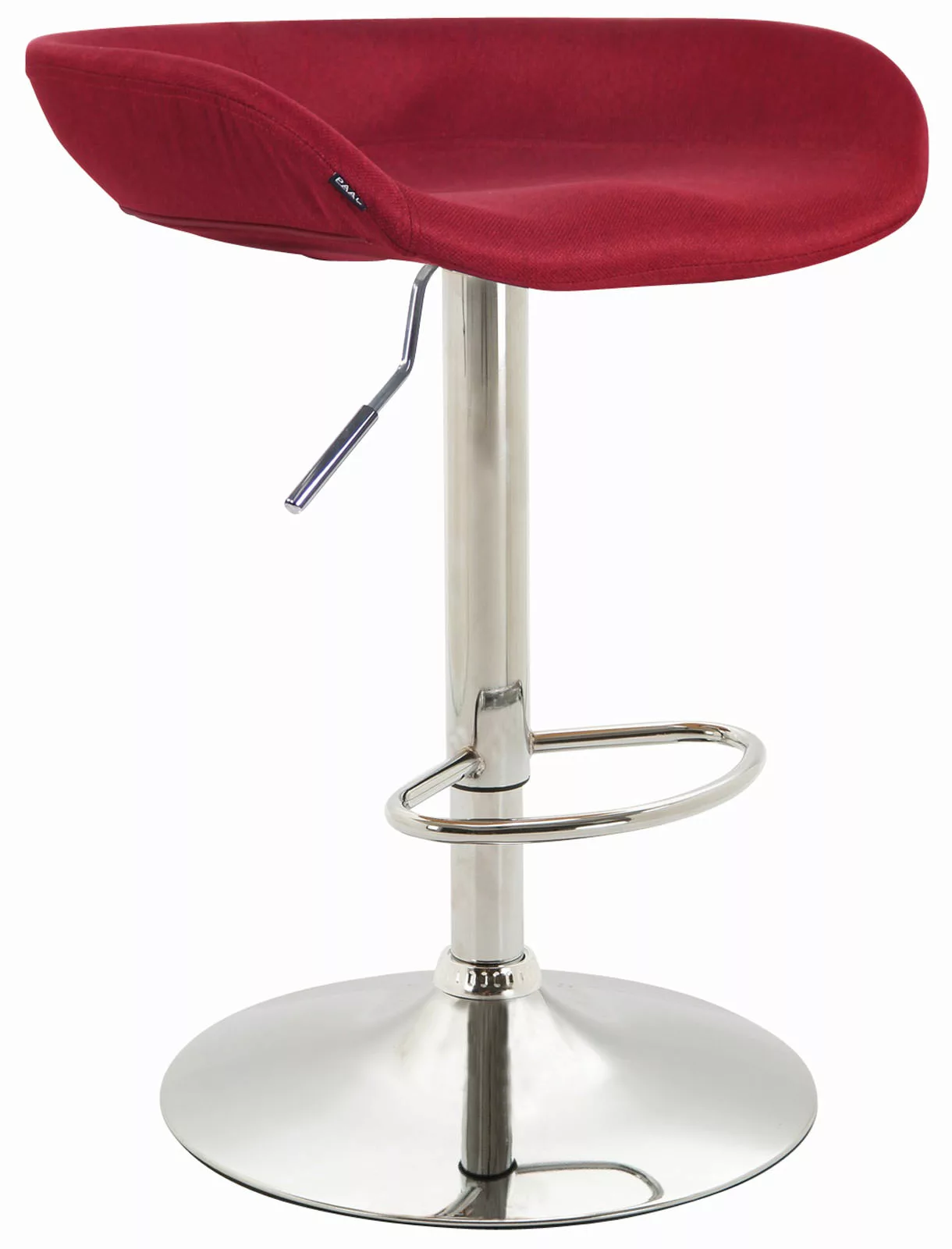 Barhocker Anaheim Stoff Chrom Rot günstig online kaufen