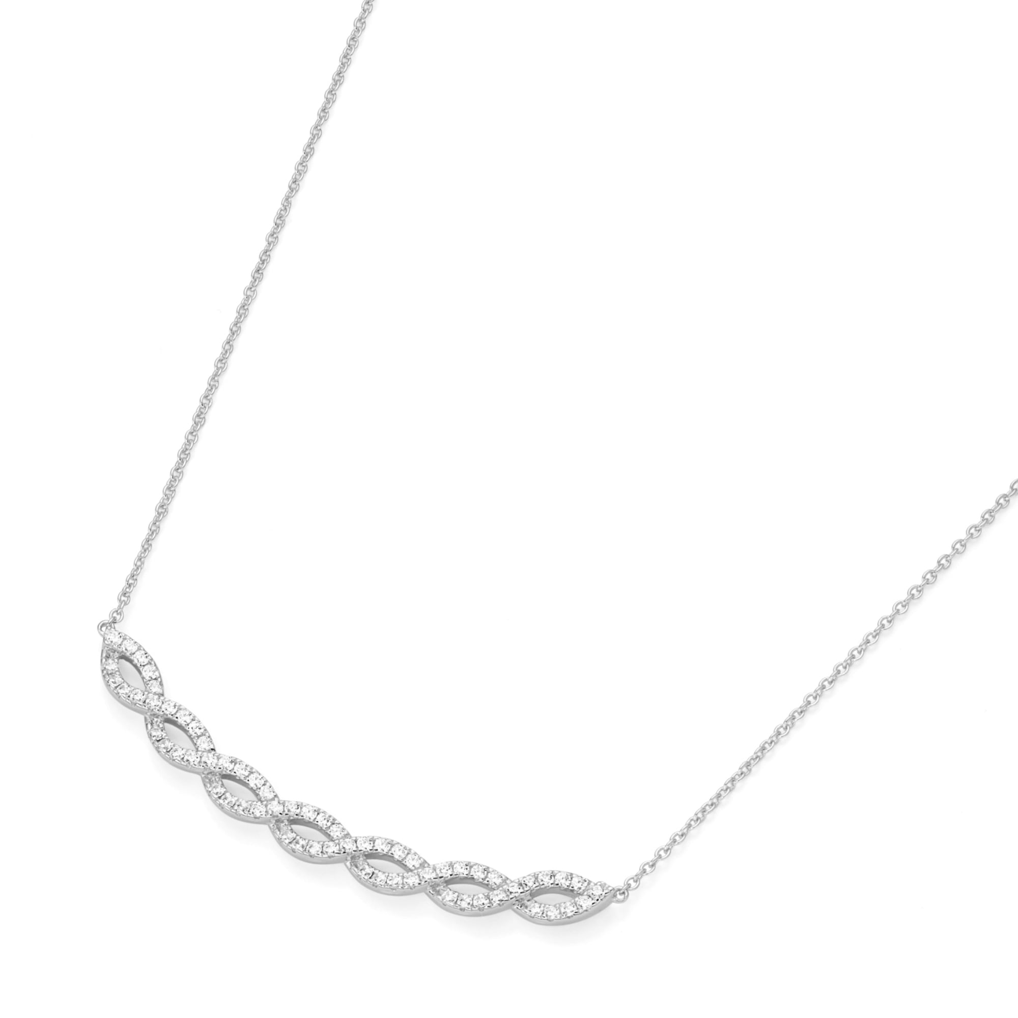 GIORGIO MARTELLO MILANO Collier "Mittelteil Infinity mit Zirkonia, Silber 9 günstig online kaufen