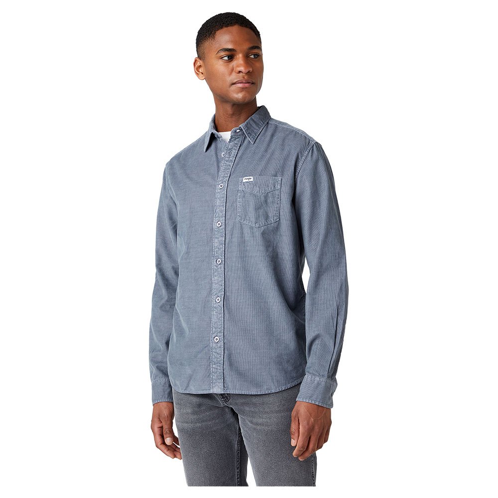 Wrangler 1 Pocket Langarm-shirt XL Tradewinds Blue günstig online kaufen