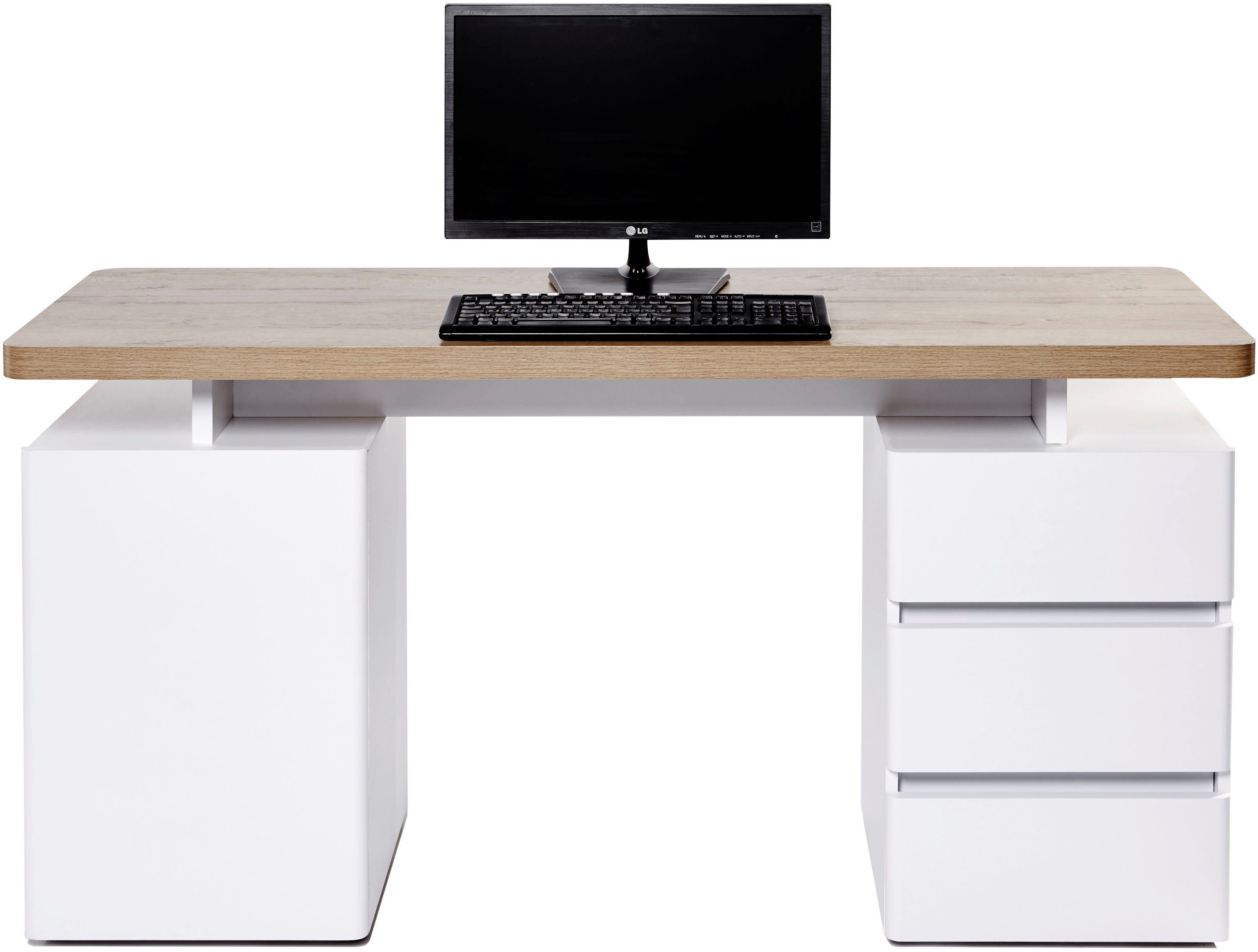 Jahnke Schreibtisch "CU-LIBRE C 250", wechselseitig montierbar günstig online kaufen