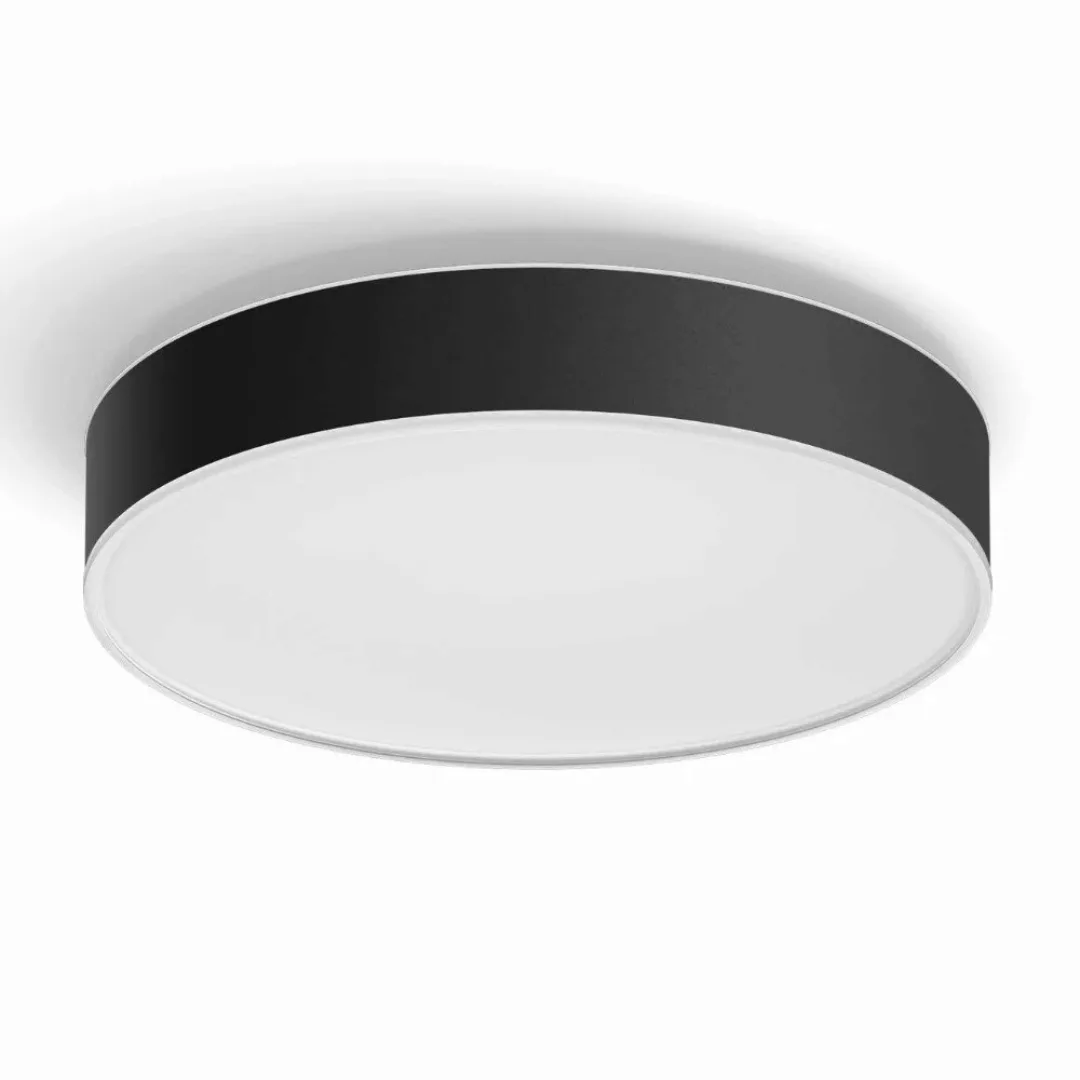 Philips Hue Bluetooth White Ambiance LED Deckenleuchte Enrave in Schwarz 19 günstig online kaufen