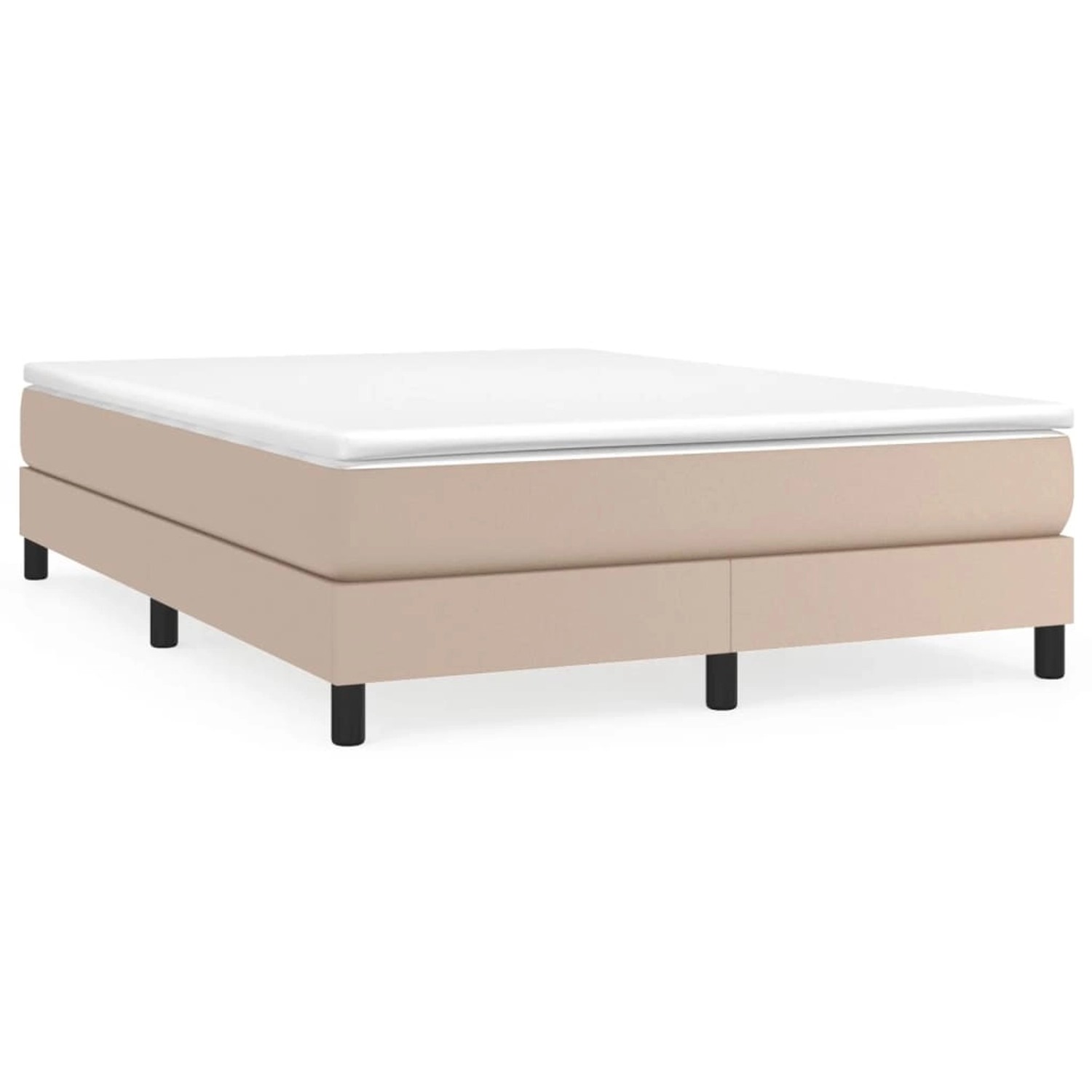 vidaXL Boxspringbett Cappuccino-Braun 140x190 cm Kunstleder1371023 günstig online kaufen