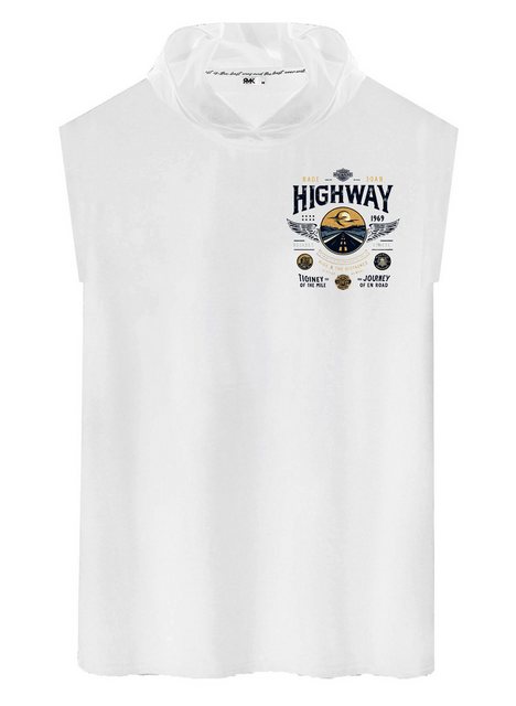 RMK Tanktop Herren Shirt Muskelshirt Gym Ärmellos mit Highway Motorrad aus günstig online kaufen