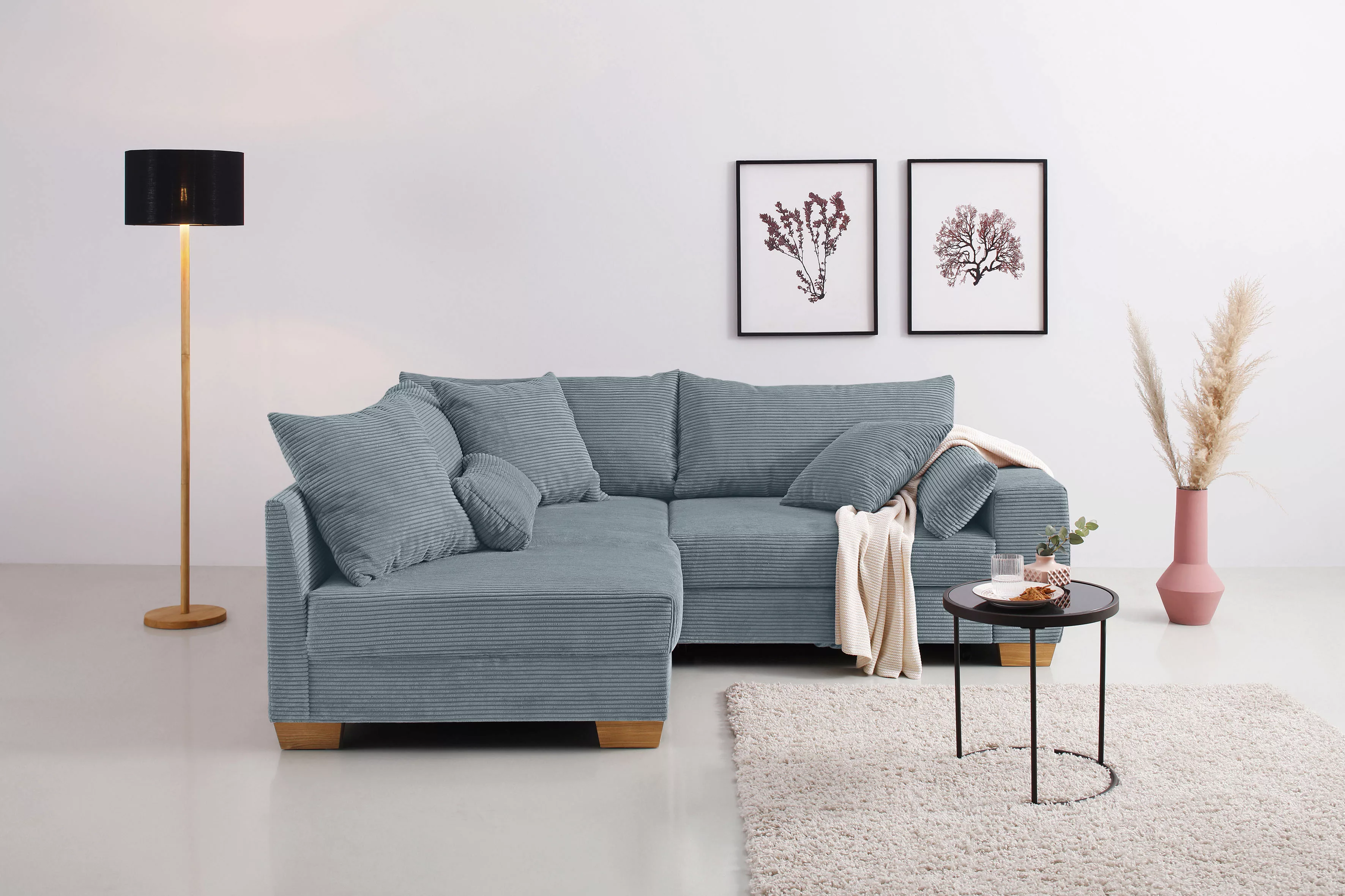 Home affaire Ecksofa Helena II DuraSpring, mit Taschenfederkern, bis 140 kg günstig online kaufen